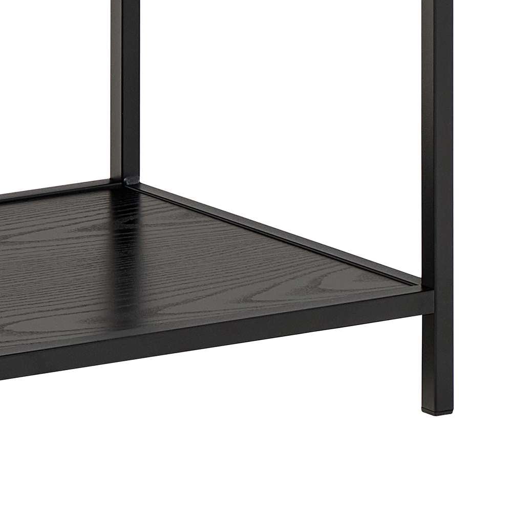 ACTONA GROUP Bücherregal »Seaford, Standregal, Regal, Raumteiler« 114x35x78 cm,  schwarzer Stahlrahmen, 5 Regale, Wendemodul, Breite 114 cm