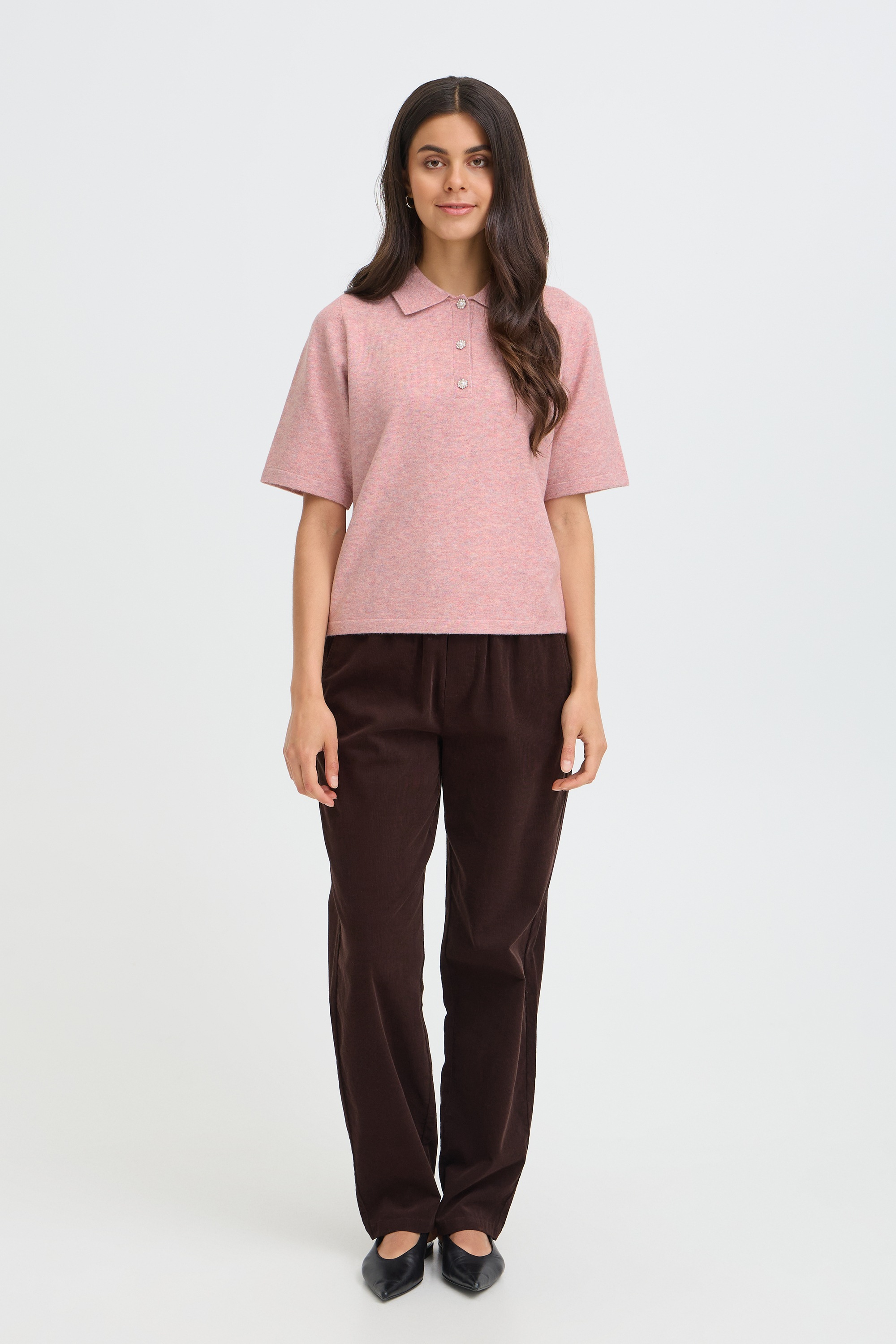 fransa Kurzarmpullover »Damen Halblange Ärmel FRSUZETTE«