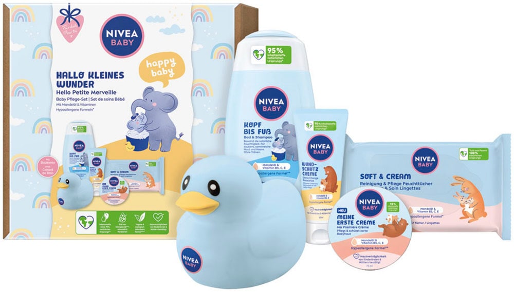 Nivea Pflege-Set »Hallo Kleines Wunder«, (5 tlg.), für Babies