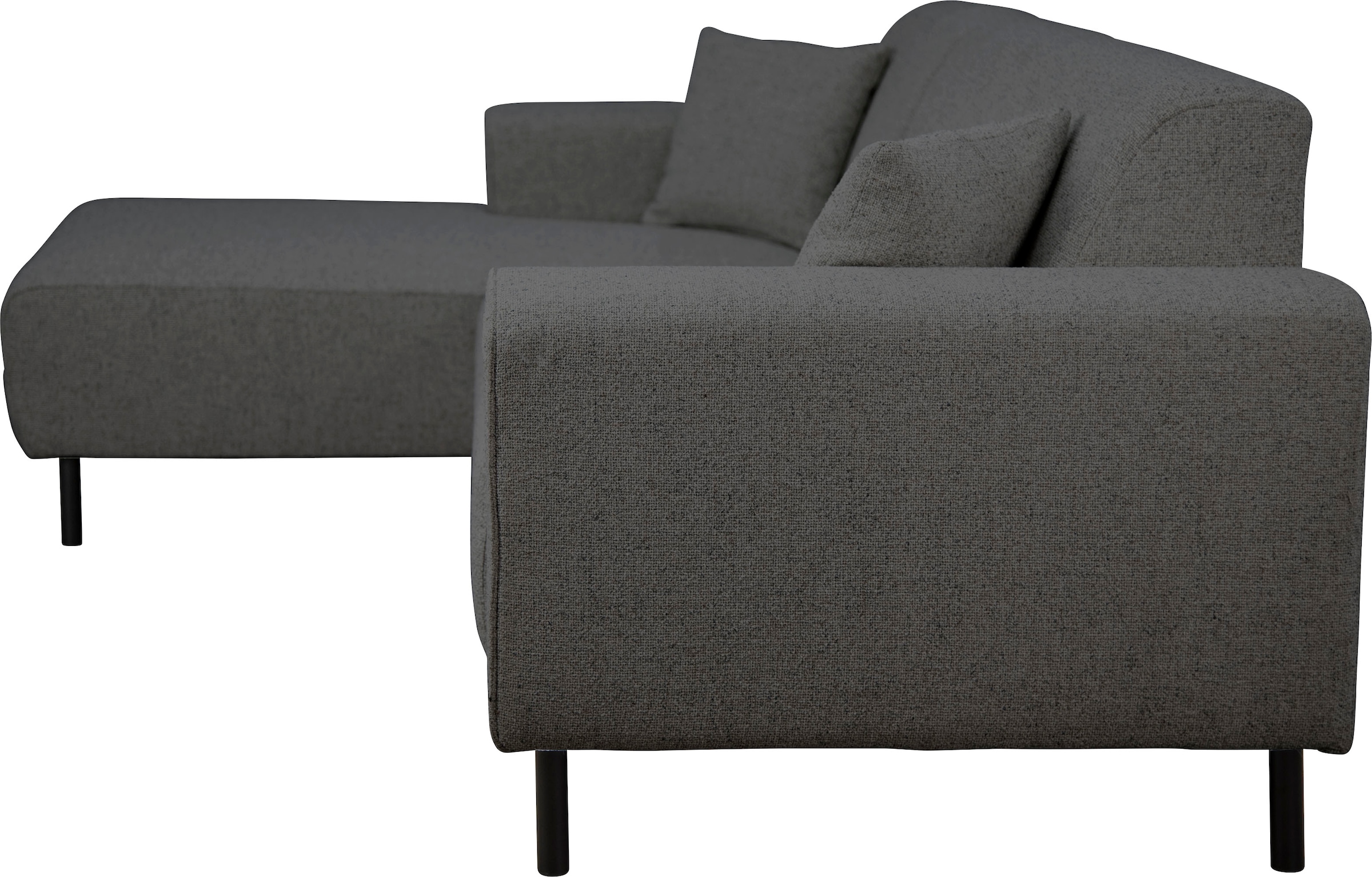 Home affaire Ecksofa »ARROS L-Form mit Wellenunterfederung, Maße B/T/H: 235/163/81 cm«, incl. Zierkissen, mit Recamiere rechts/links bestellbar, auch in Cord