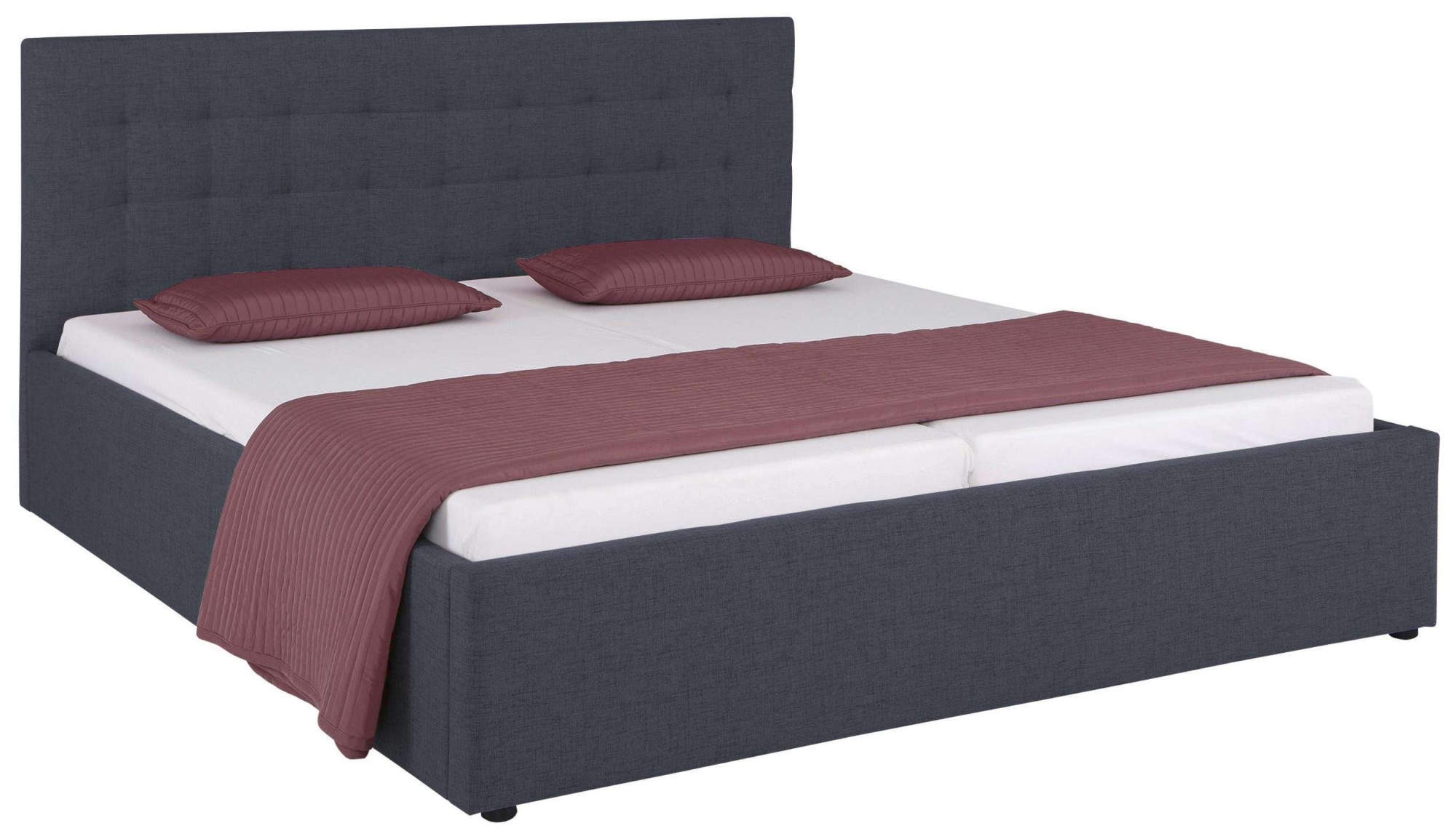 OTTO home Polsterbett "Hamar, Knopfsteppung im Kopfteil, bis 250 KG belastb günstig online kaufen