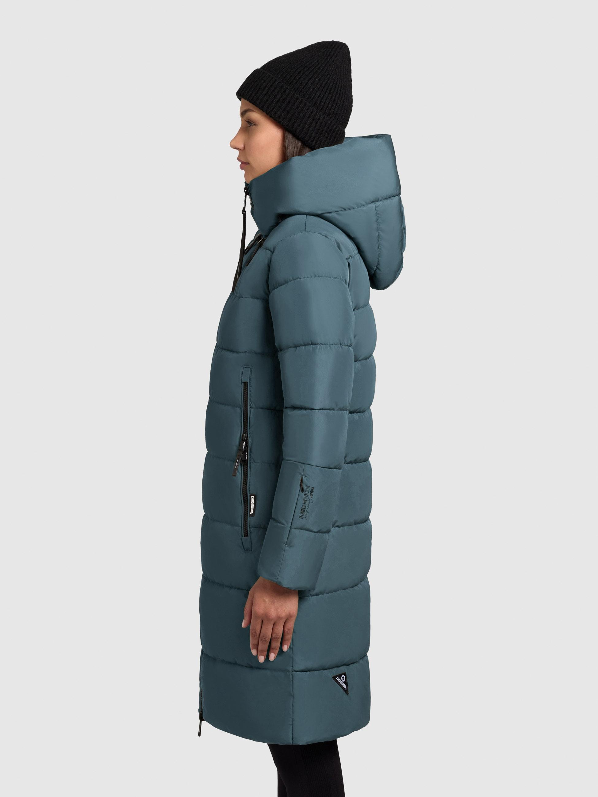 khujo Steppmantel »Jilias5-YM«, warmer Damen Wintermantel mit Kapuze und großen Taschen
