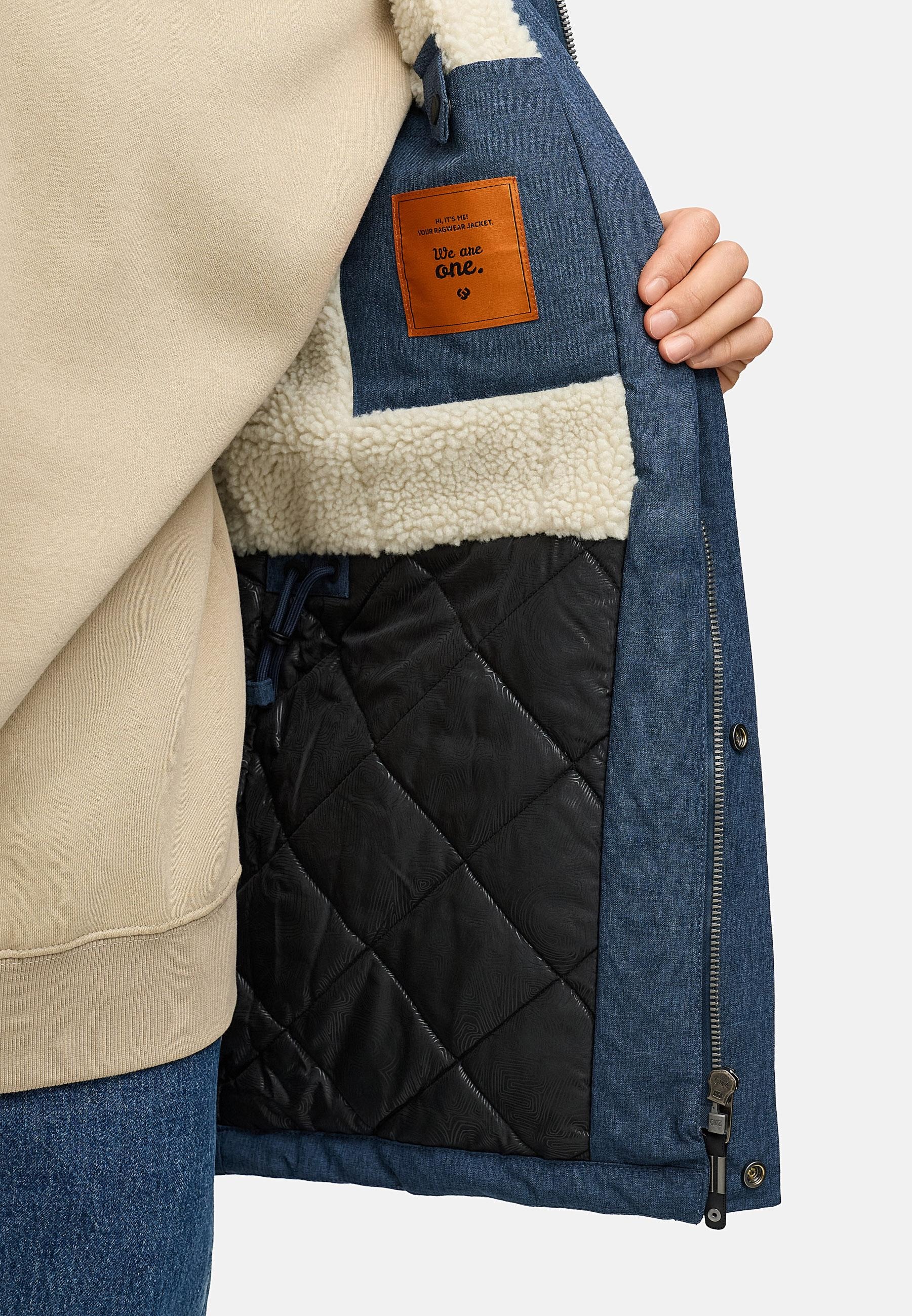 Ragwear Kurzmantel »Mr Smithem YOUMODO« wasserdichte lange Herren Winterjacke mit Kapuze