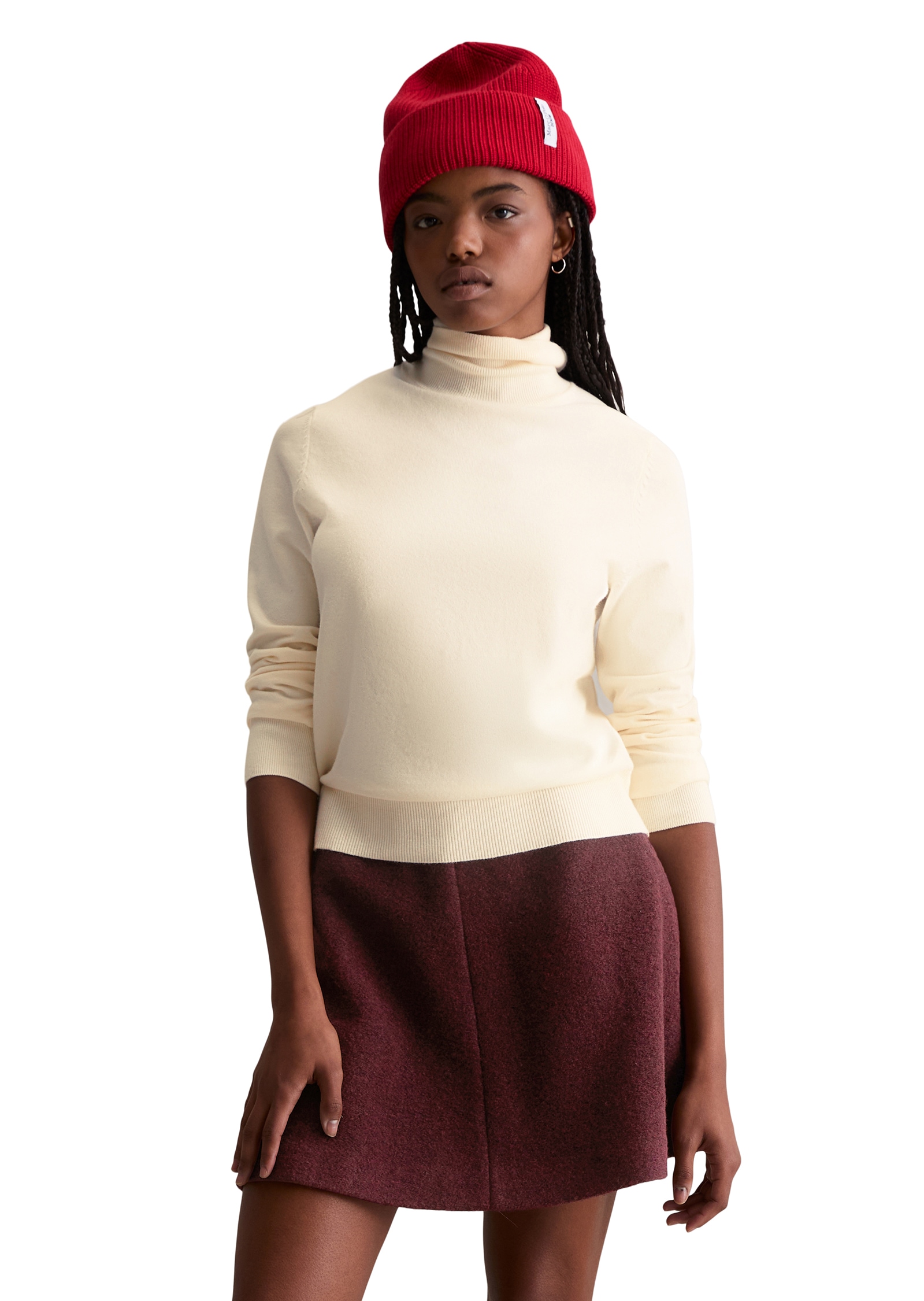 Marc O'Polo DENIM Rollkragenpullover Feinstrick, Basic, normale Passform