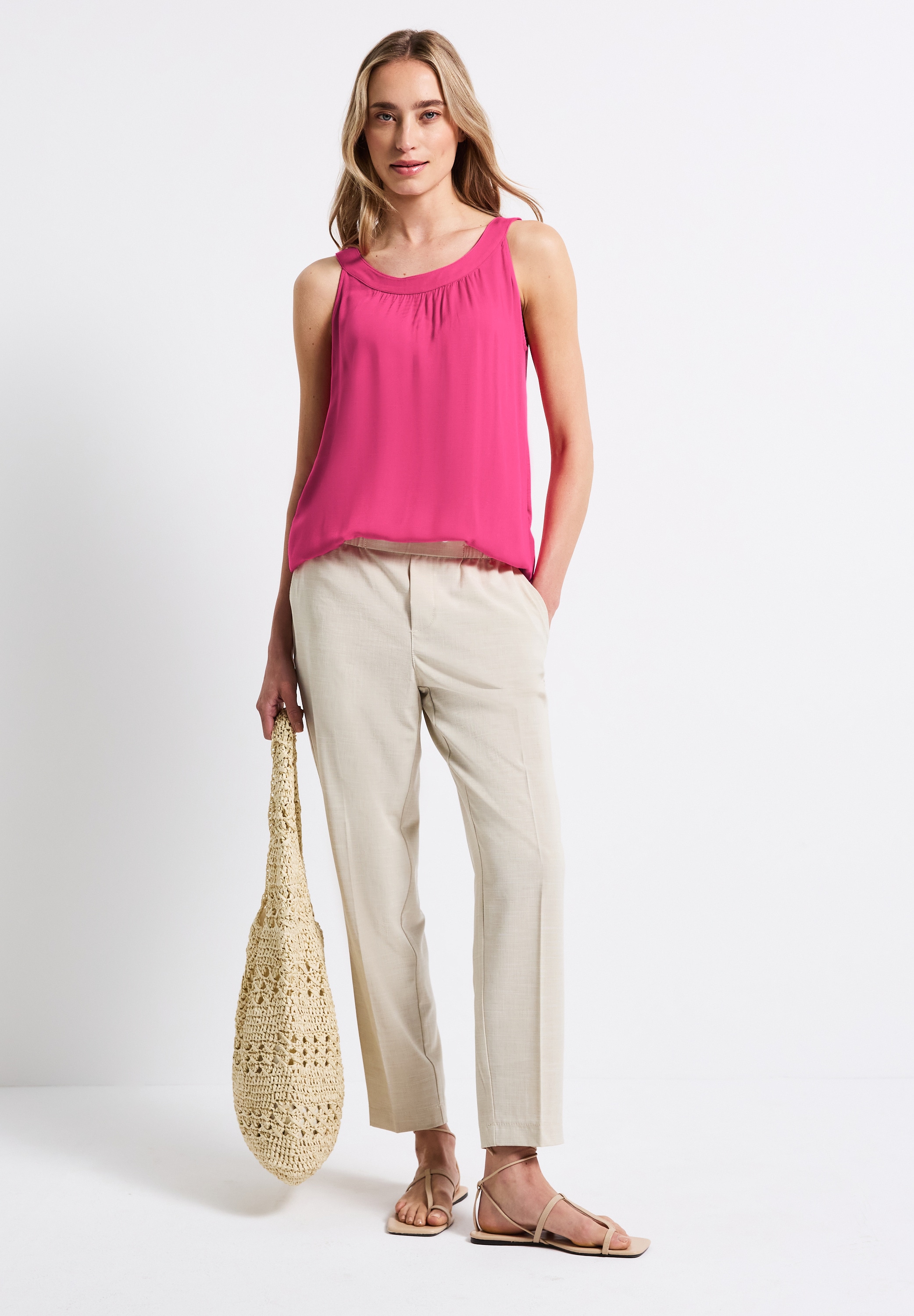 STREET ONE Trägertop mit Elastiksaum