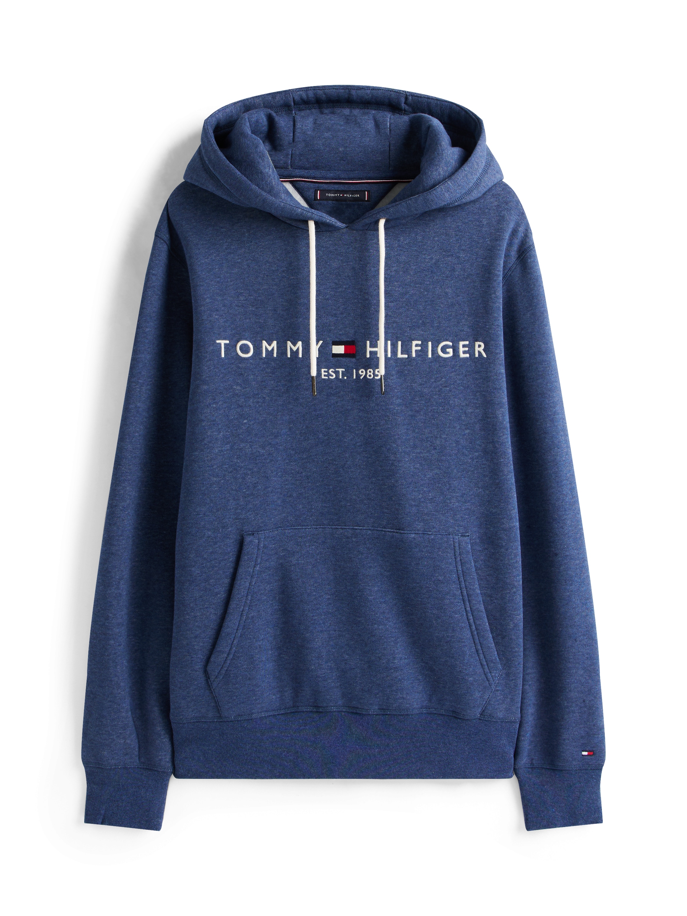Tommy Hilfiger Kapuzensweatshirt »TOMMY LOGO HOODY mit Kapuze und Kängurutasche«, unifarben, casual, regular fit, Baumwollmix, Kapuze