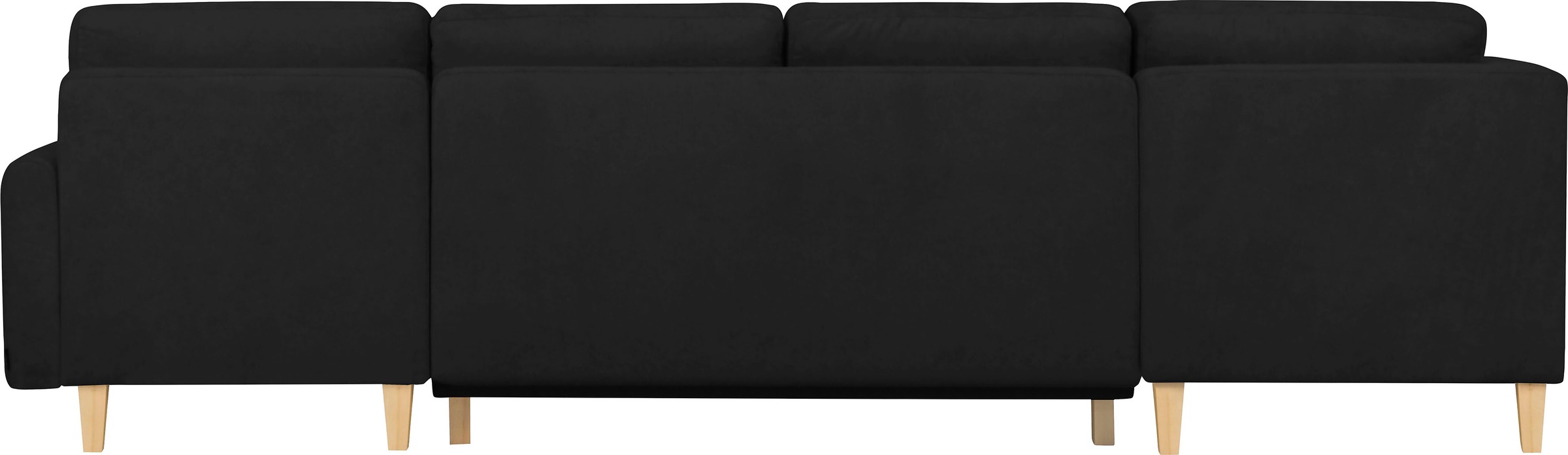 Home affaire Wohnlandschaft »TRIPLO U-Form wahlweise mit Schlaffunktion, B/T/H: 310/192/90 cm«, Schlafsofa, auch mit Bettkasten, Steppung im Rückenkissen