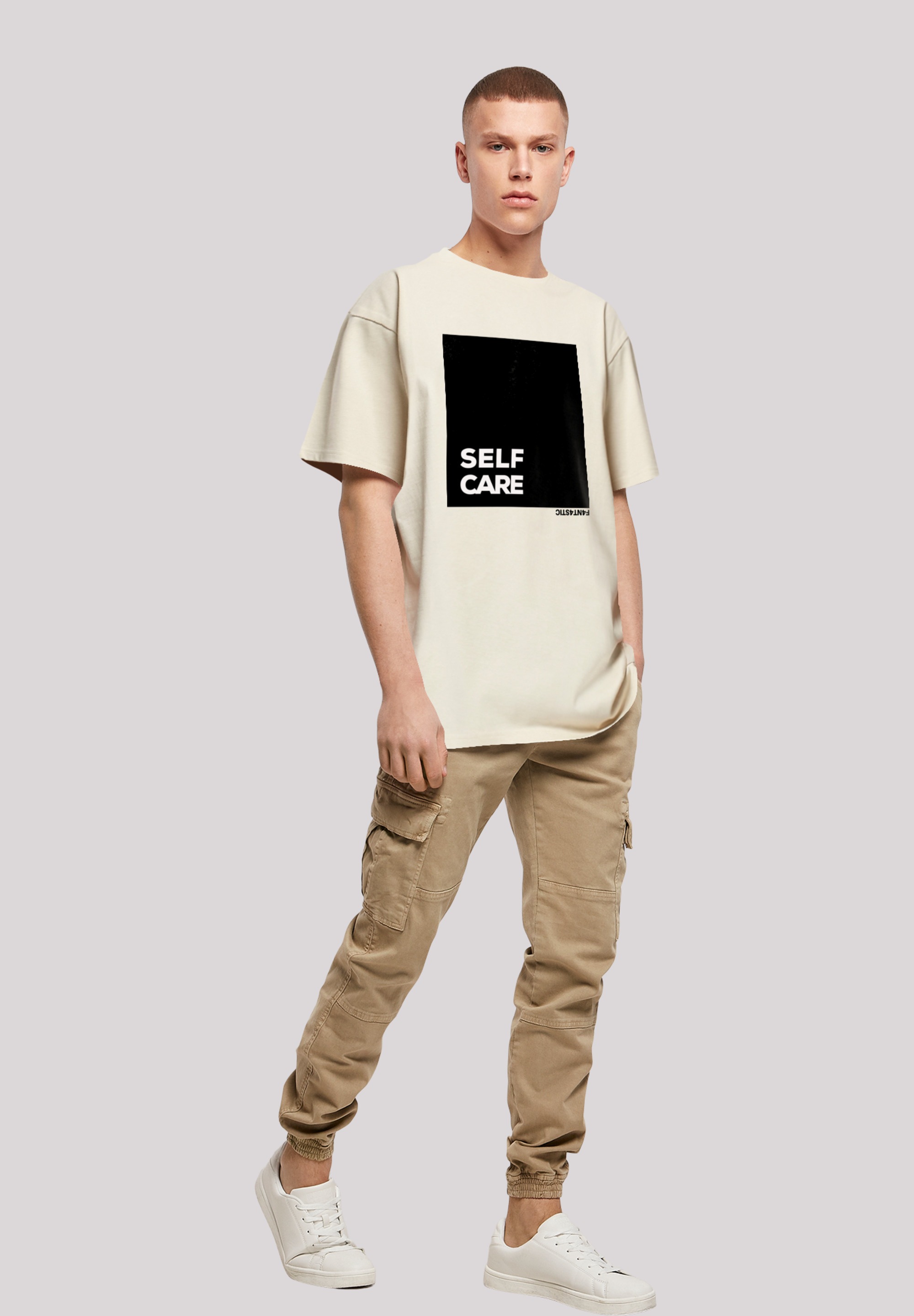 F4NT4STIC T-Shirt »SELF CARE OVERSIZE TEE« Print