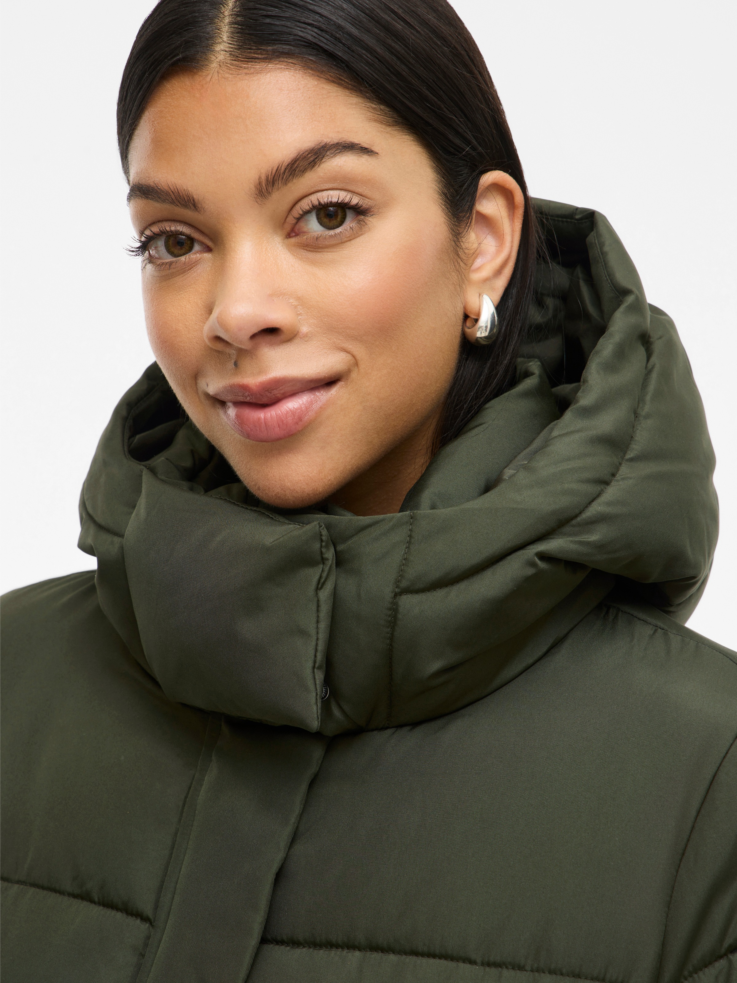 Thumbnail - Vila Steppjacke "VIMILJA PADDED PUFFER - NOOS" mit Kapuze