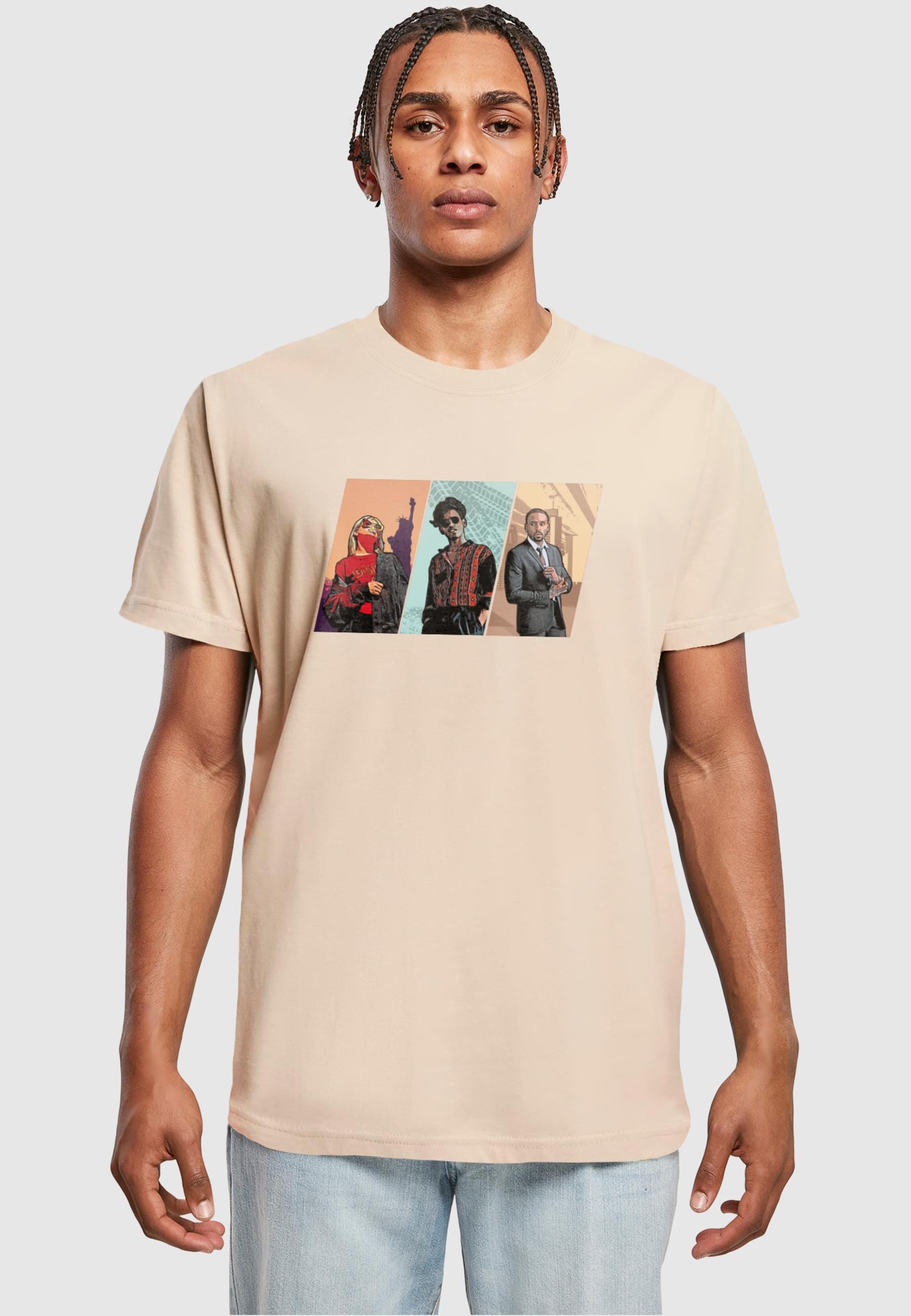 Merchcode T-Shirt »Merchcode Herren Grand Trio T-Shirt Round Neck«, (1 tlg.)