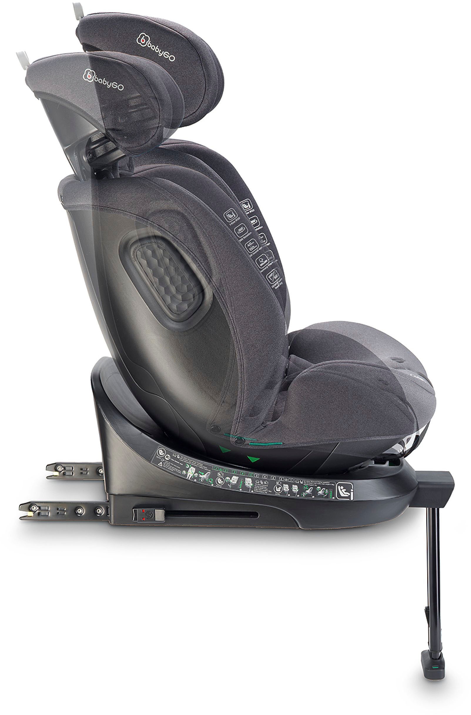 BabyGo Autokindersitz »Move 360 I Size« für Körpergröße von 40-150 cm