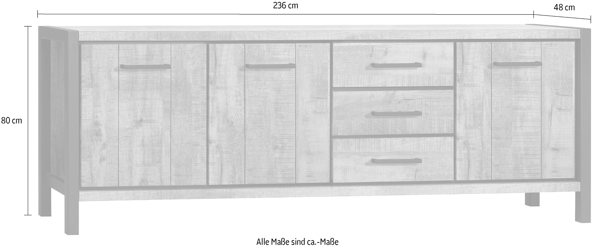 OMG Design Sideboard »Ocean«, mit Soft-Close, in zwei Breiten