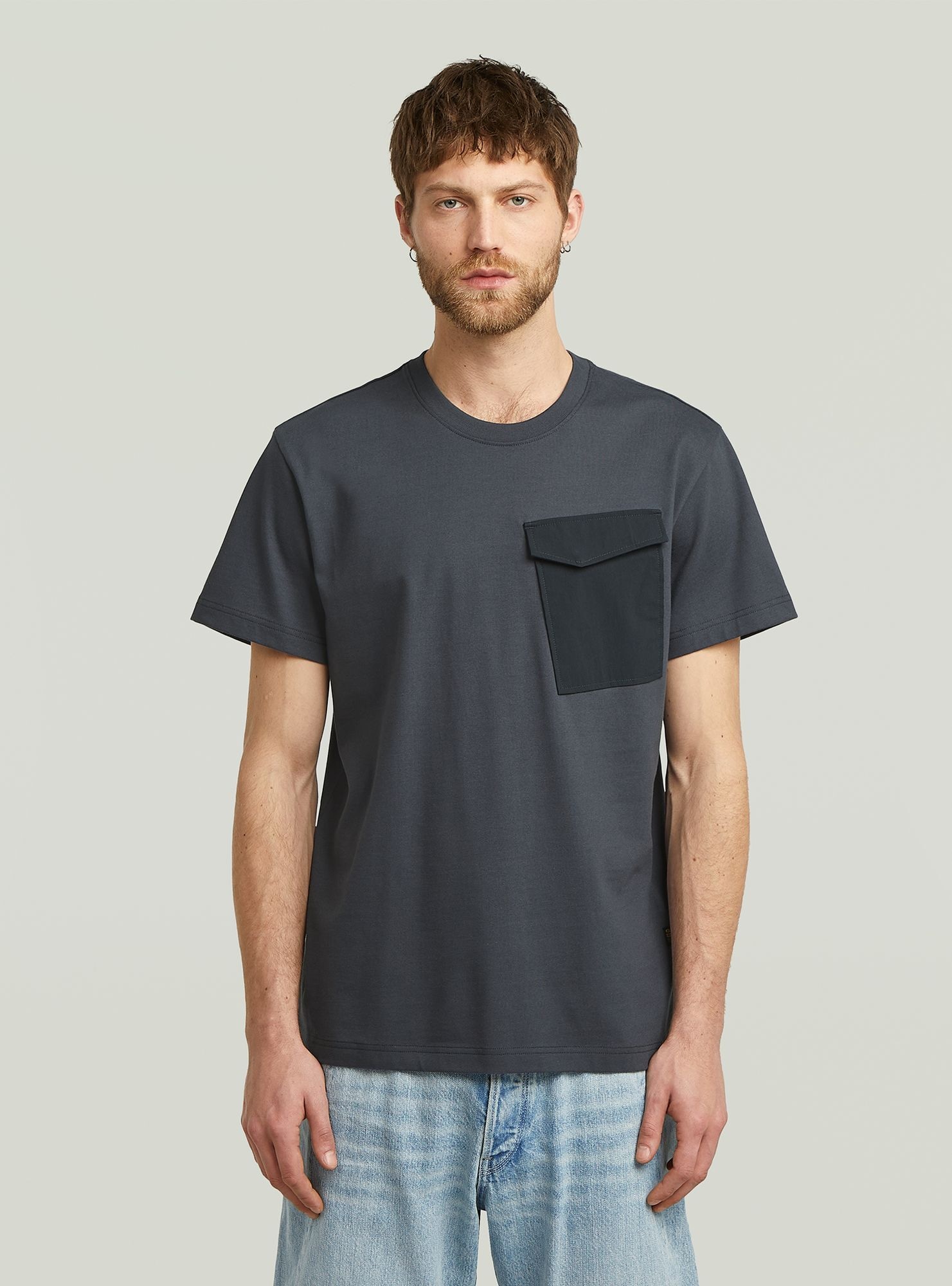 G-STAR T-Shirt "Fabric Mix Pocket T-Shirt" günstig online kaufen