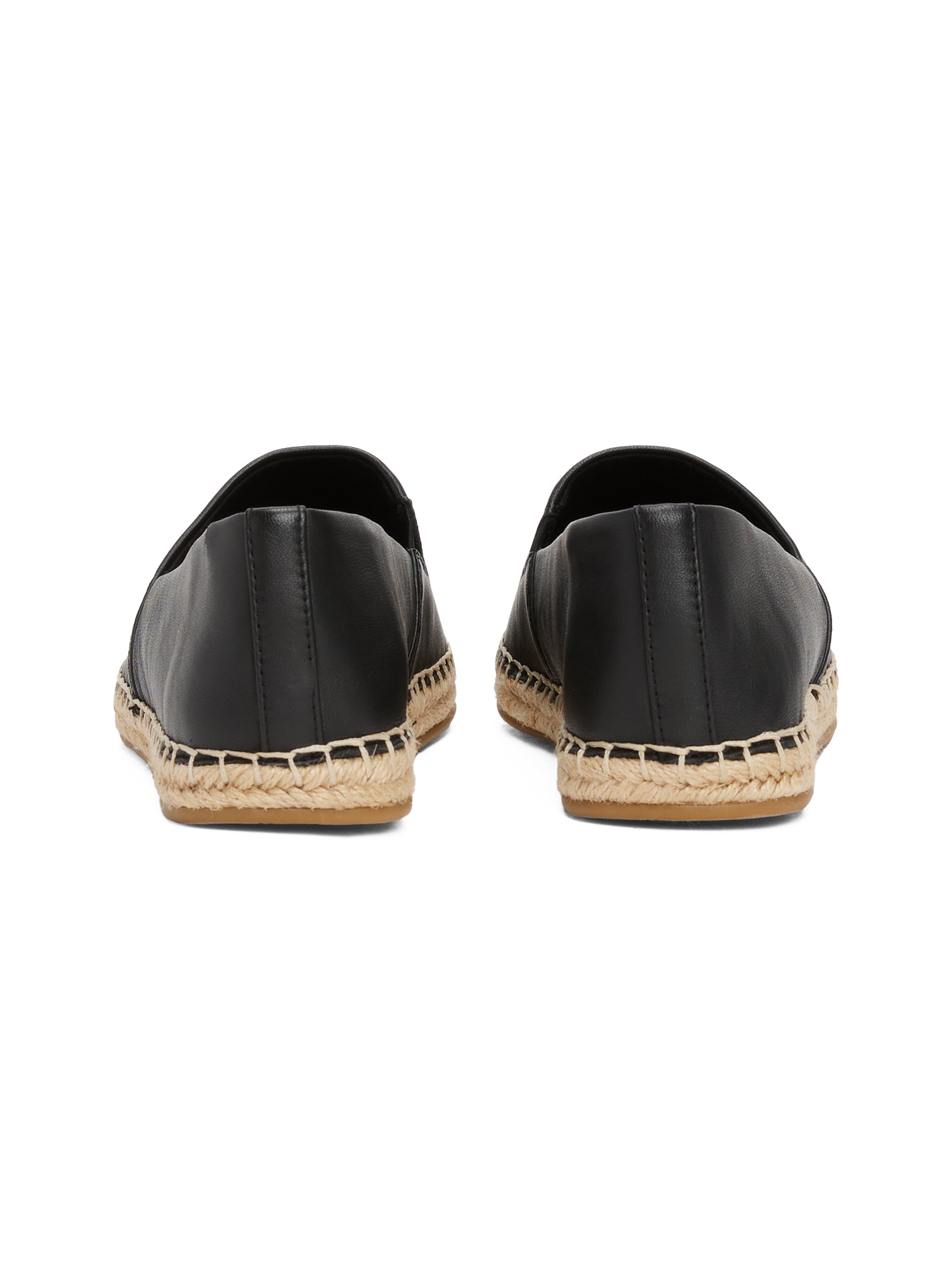 Tommy Hilfiger Espadrille »TH LOGO LEATHER ESPADRILLE«, Sommermode, Flats, Slipper, Schlupfschuh in schmaler Form