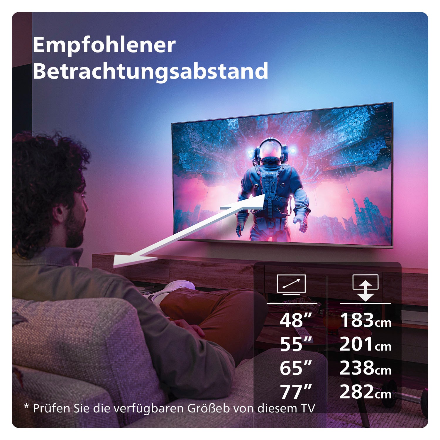 Philips OLED-Fernseher, 121 cm/48 Zoll, 4K Ultra HD, Smart-TV