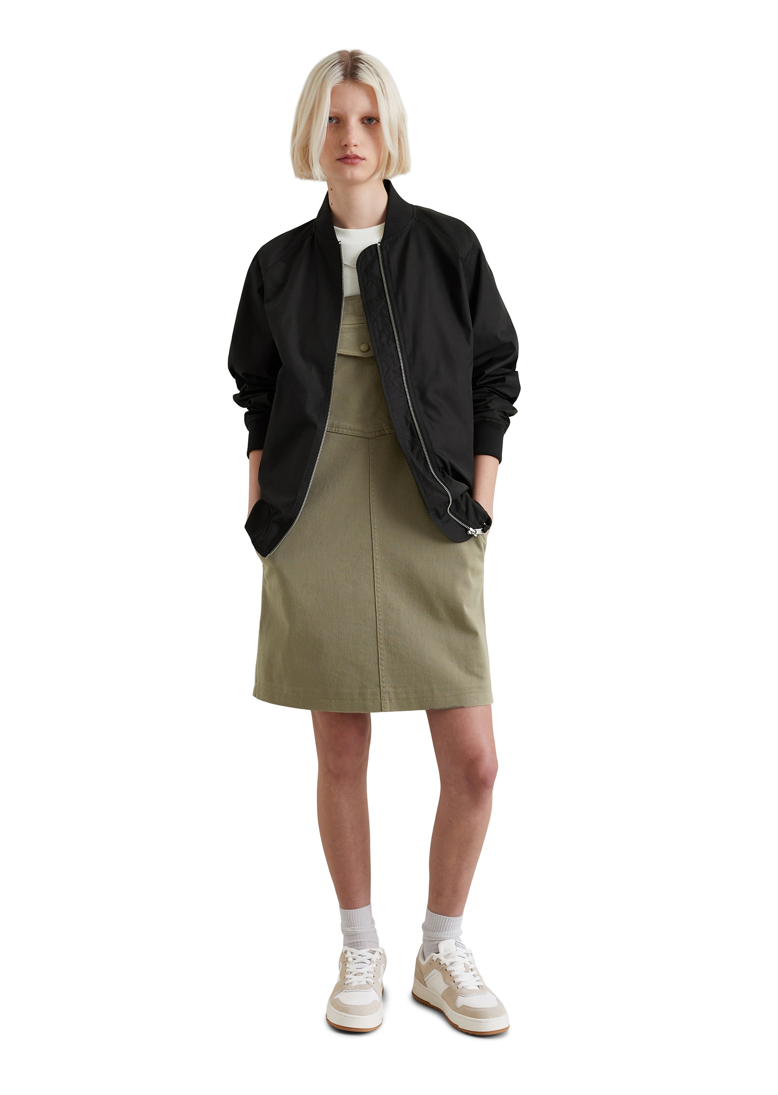 Marc O'Polo DENIM Outdoorjacke »aus recyceltem Polyester-Twill«, ohne Kapuze