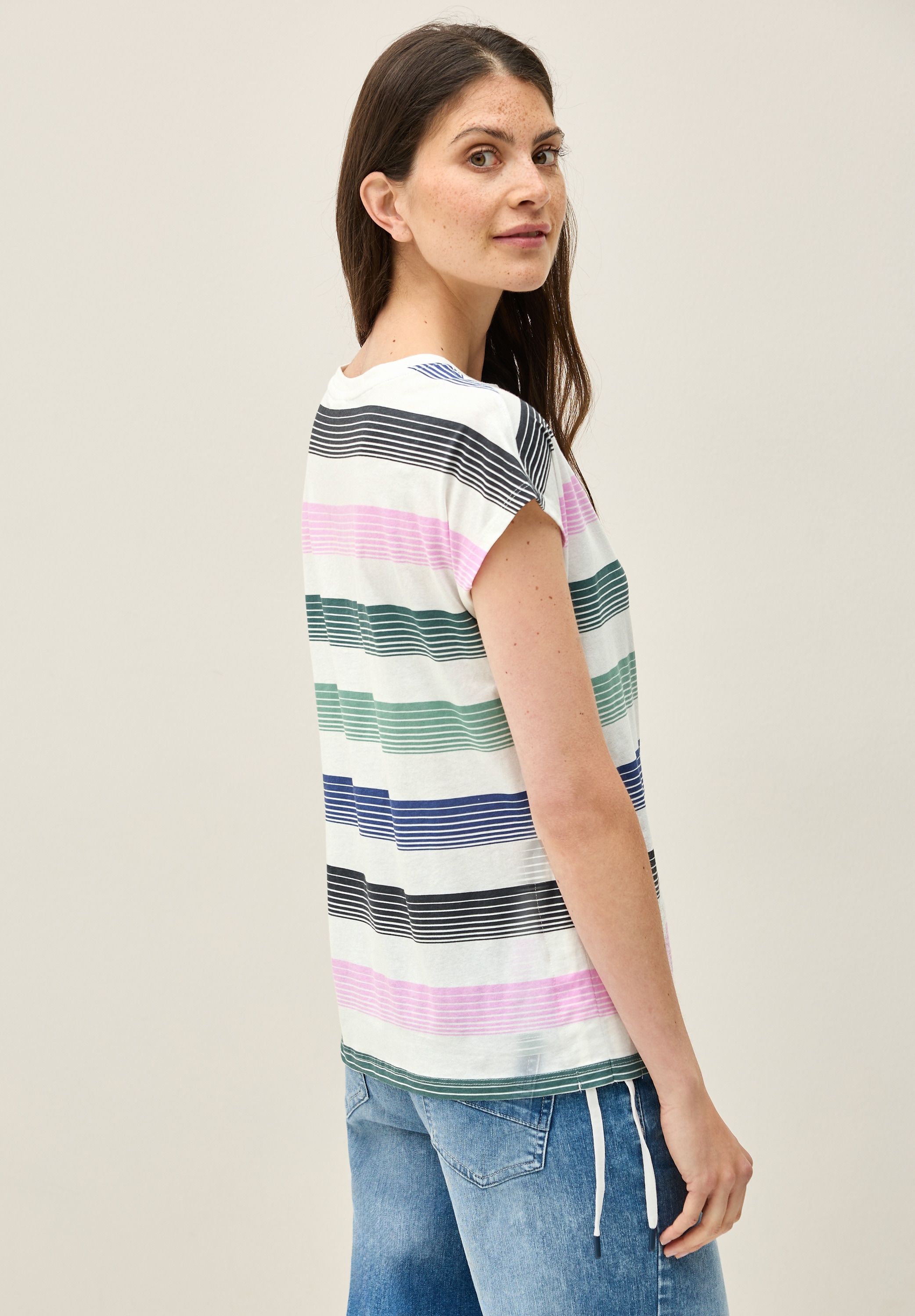 Cecil Print-Shirt, aus reiner Baumwolle