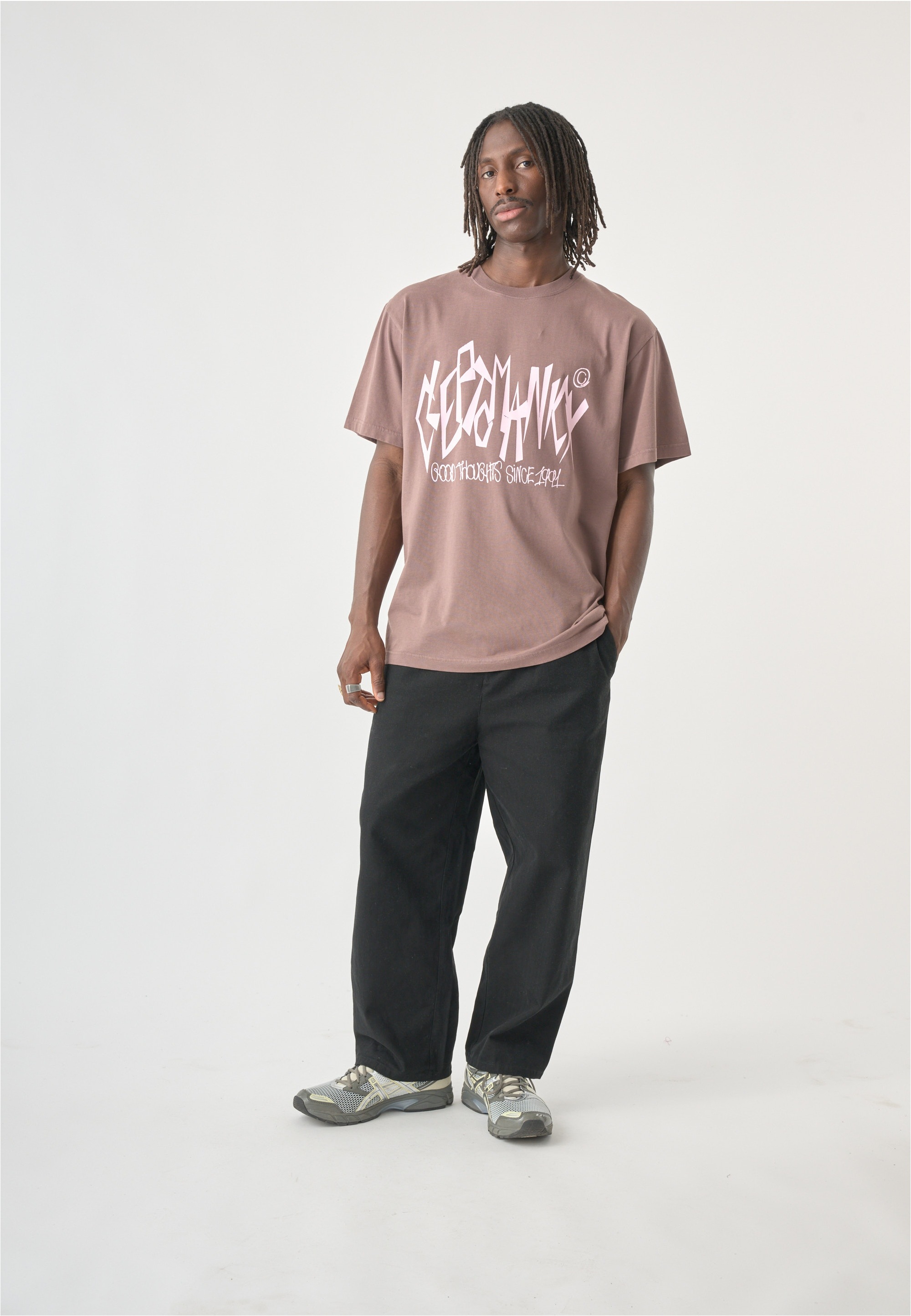 Cleptomanicx T-Shirt mit großem Frontprint