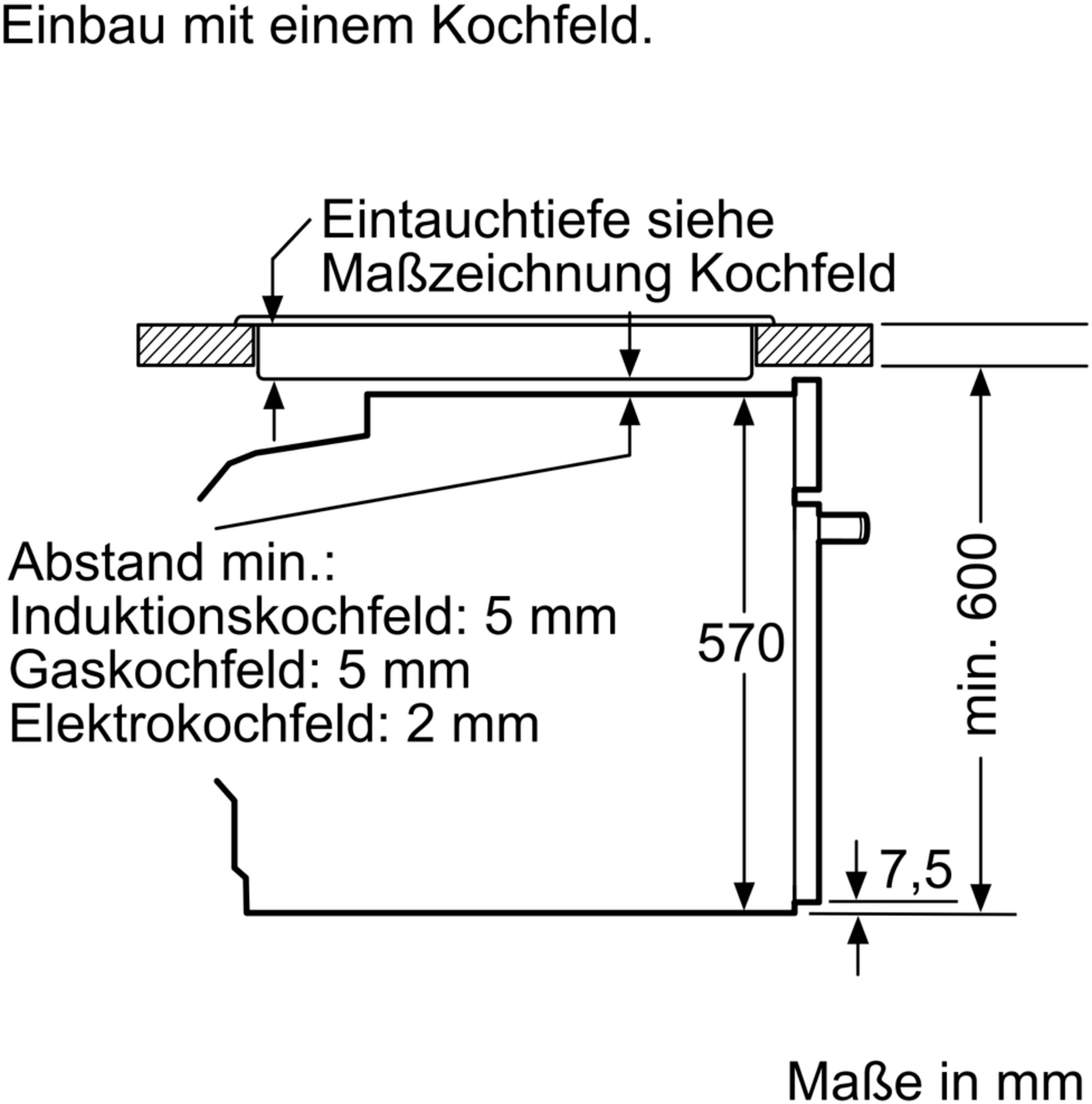 BOSCH Elektro-Herd-Set »HND776LS62«, mit Teleskopauszug nachrüstbar, Pyrolyse-Selbstreinigung, 3D Heißluft
