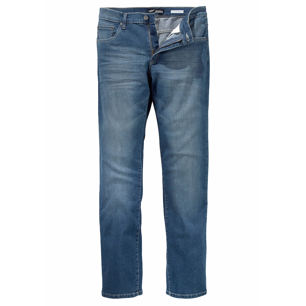 Arizona Stretch-Jeans »Willis«, (Packung, 2 tlg.), Straight Fit