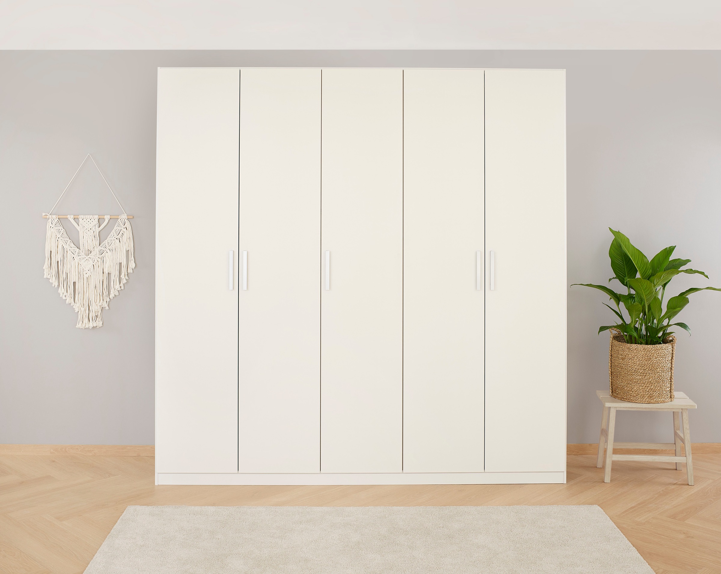 rauch Drehtürenschrank »Kleiderschrank Schrank Garderobe KOLUNA mit Dekor-Front«, inkl. 2 Innenschubladen sowie extra Einlegeböden MADE IN GERMANY