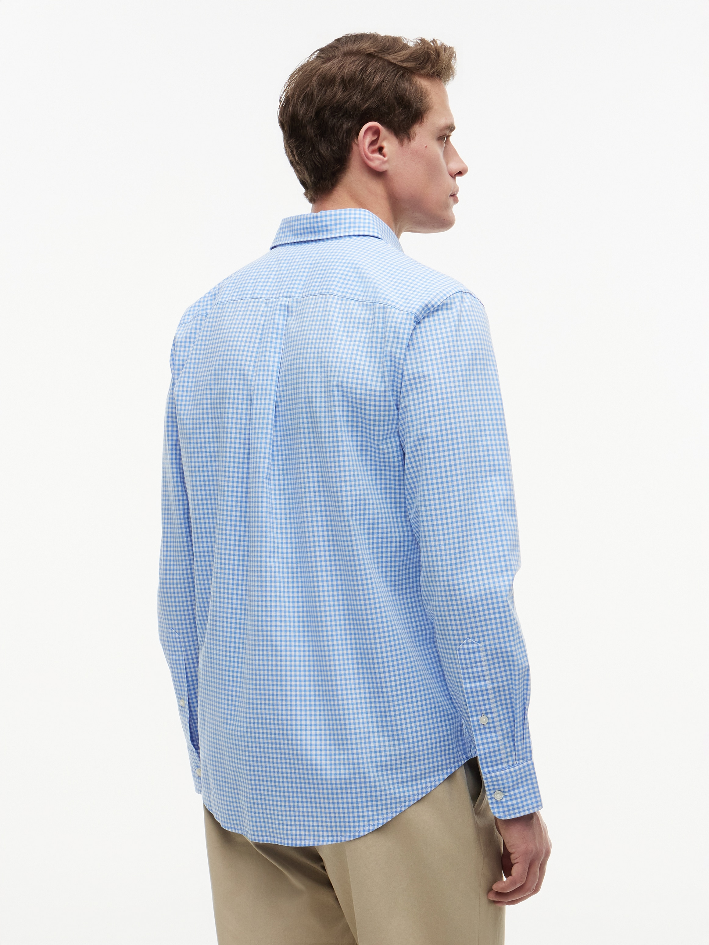 Tommy Hilfiger Langarmhemd »FLEX POPLIN GINGHAM SHIRT« Regular Fit Flex Cotton Gingham