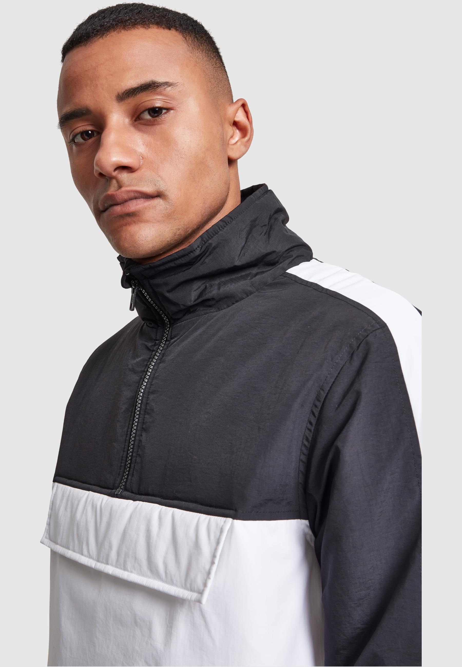 URBAN CLASSICS Allwetterjacke »Urban Classics Herren 2-Tone Padded Pull Over Jacket«, (1 St.), ohne Kapuze