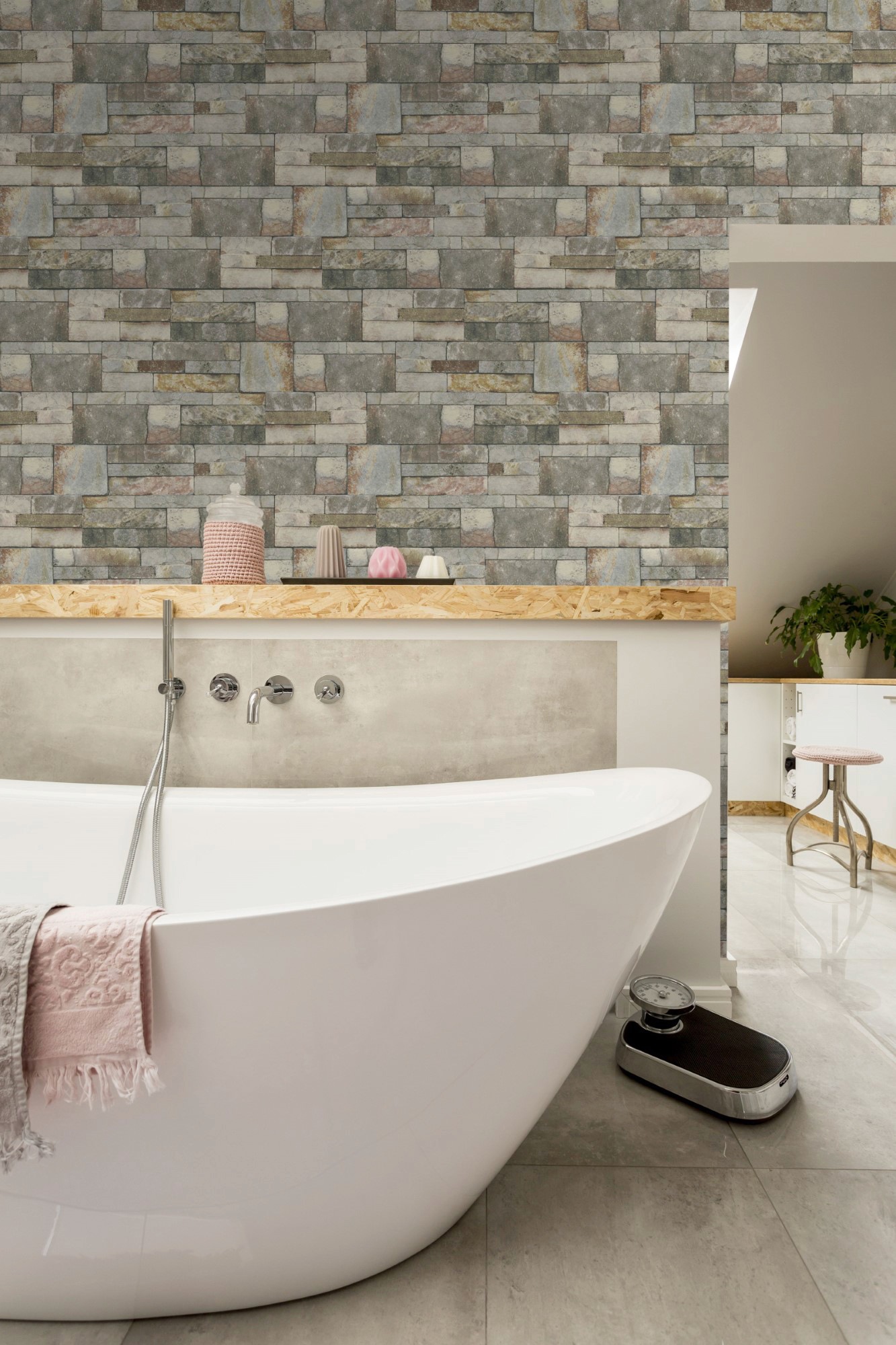 contour Vliestapete »Sandstone - Beige«, FSC® zertifiziert, mit lebhaftem Druck, 10 Meter Länge