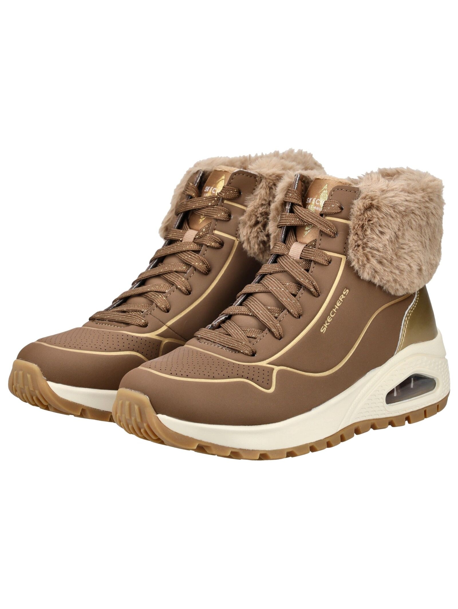 Skechers Schnürstiefelette »Skechers Stiefelette Lederimitat/Textil«