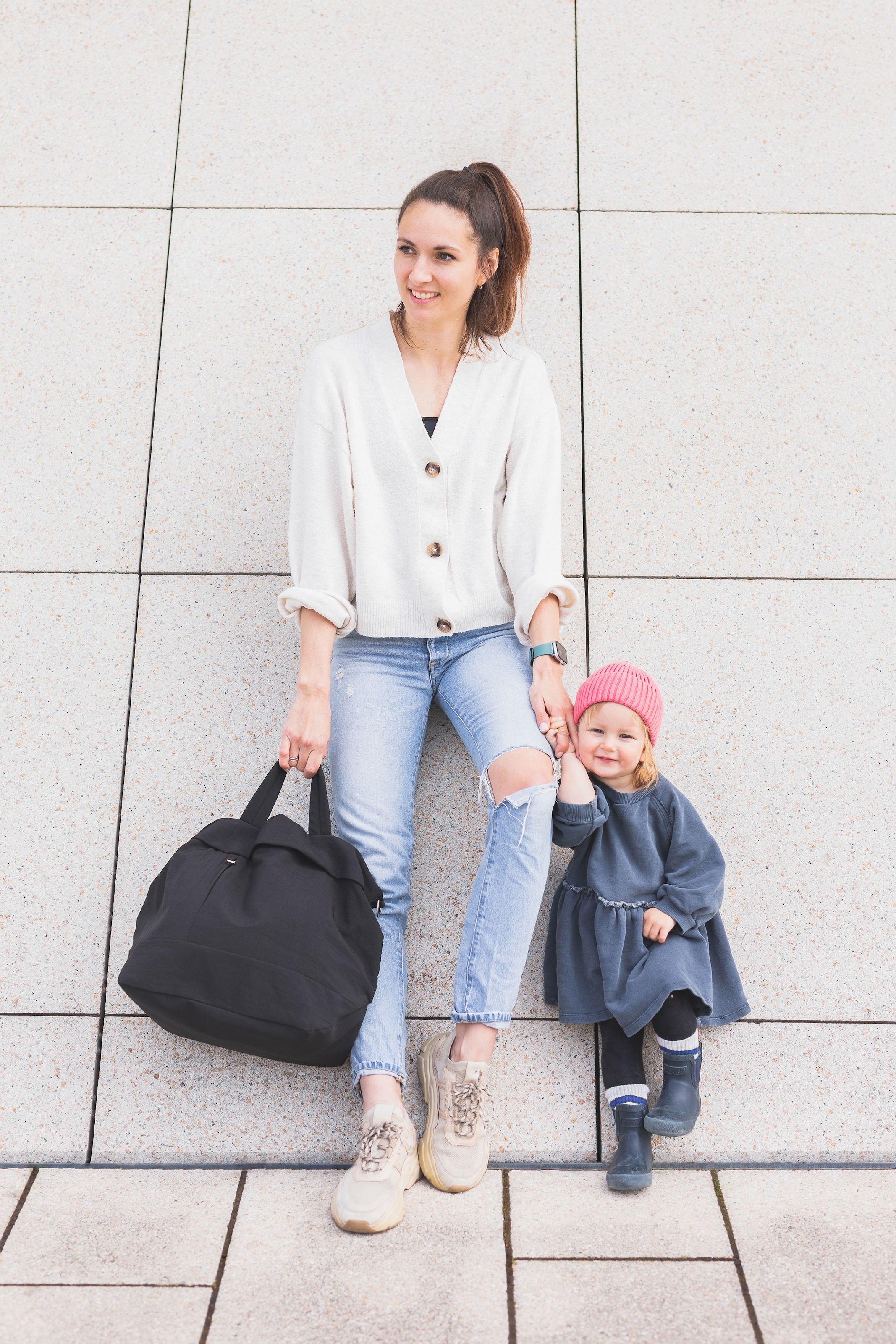 Fillikid Wickeltasche »Palma, schwarz«, mit Thermotasche und Wickelunterlage