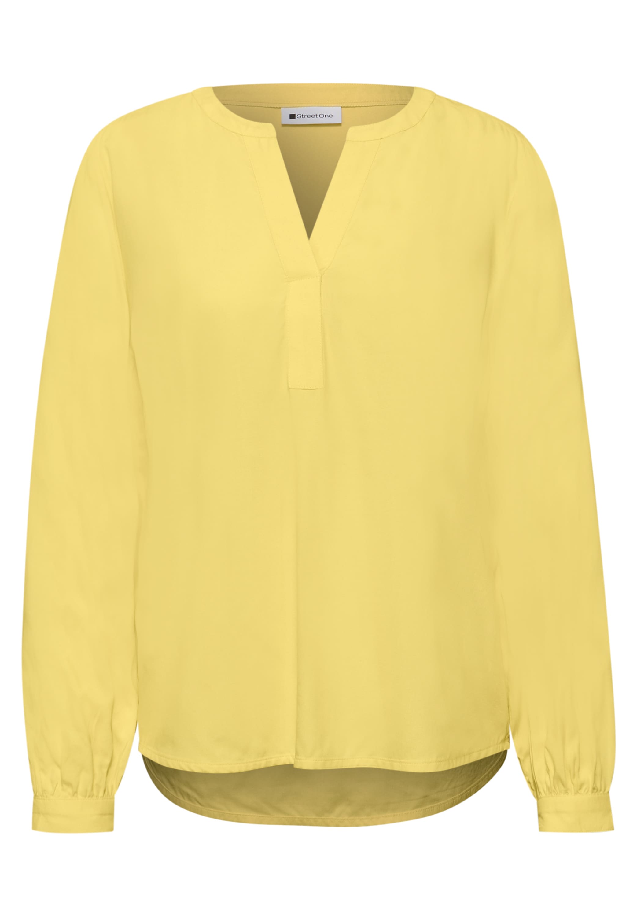 STREET ONE Langarmbluse Tunika mit Splitneck