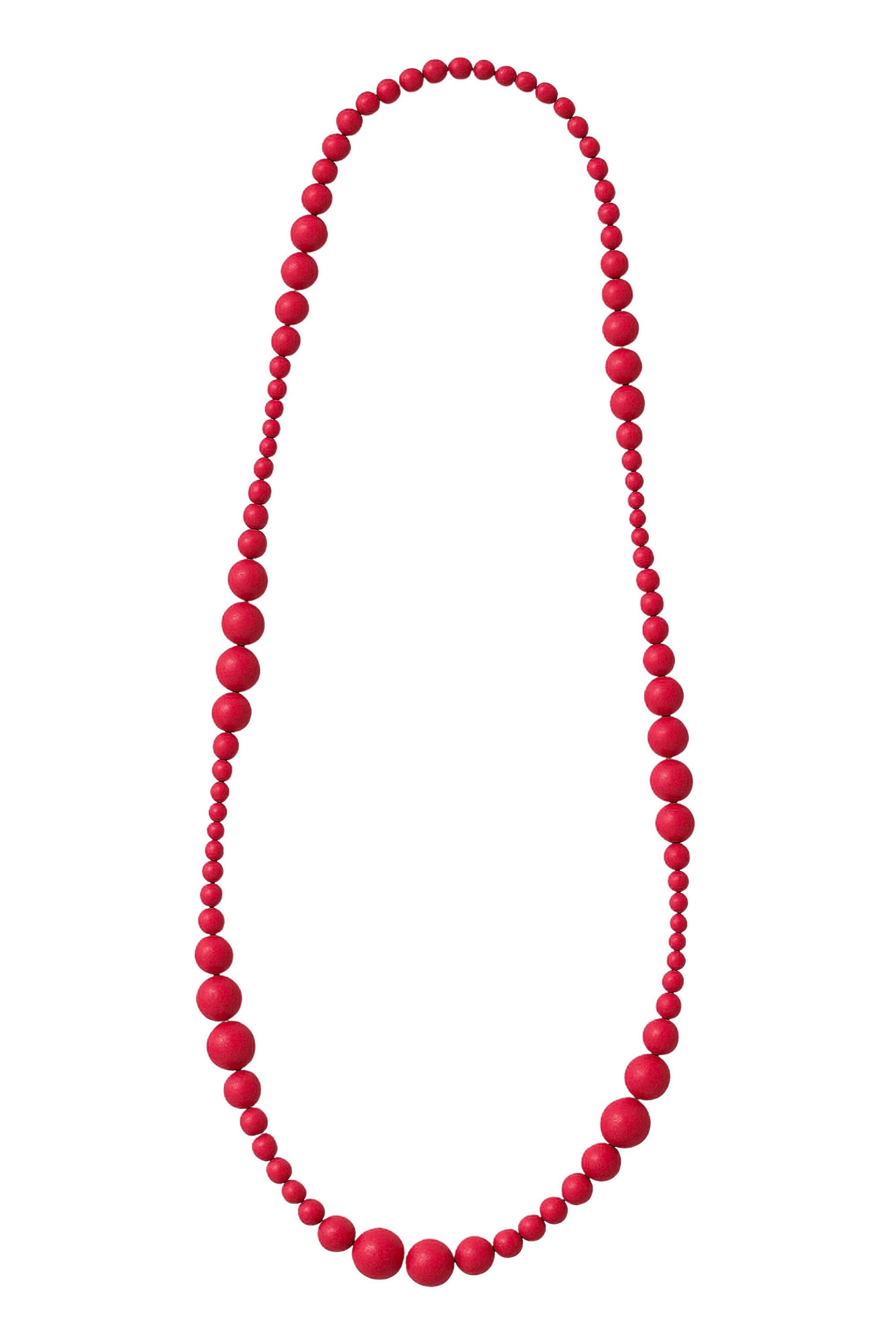 COLLEZIONE ALESSANDRO Lange Kette »Ajala« aus Holzperlen in verschiedenen Größen