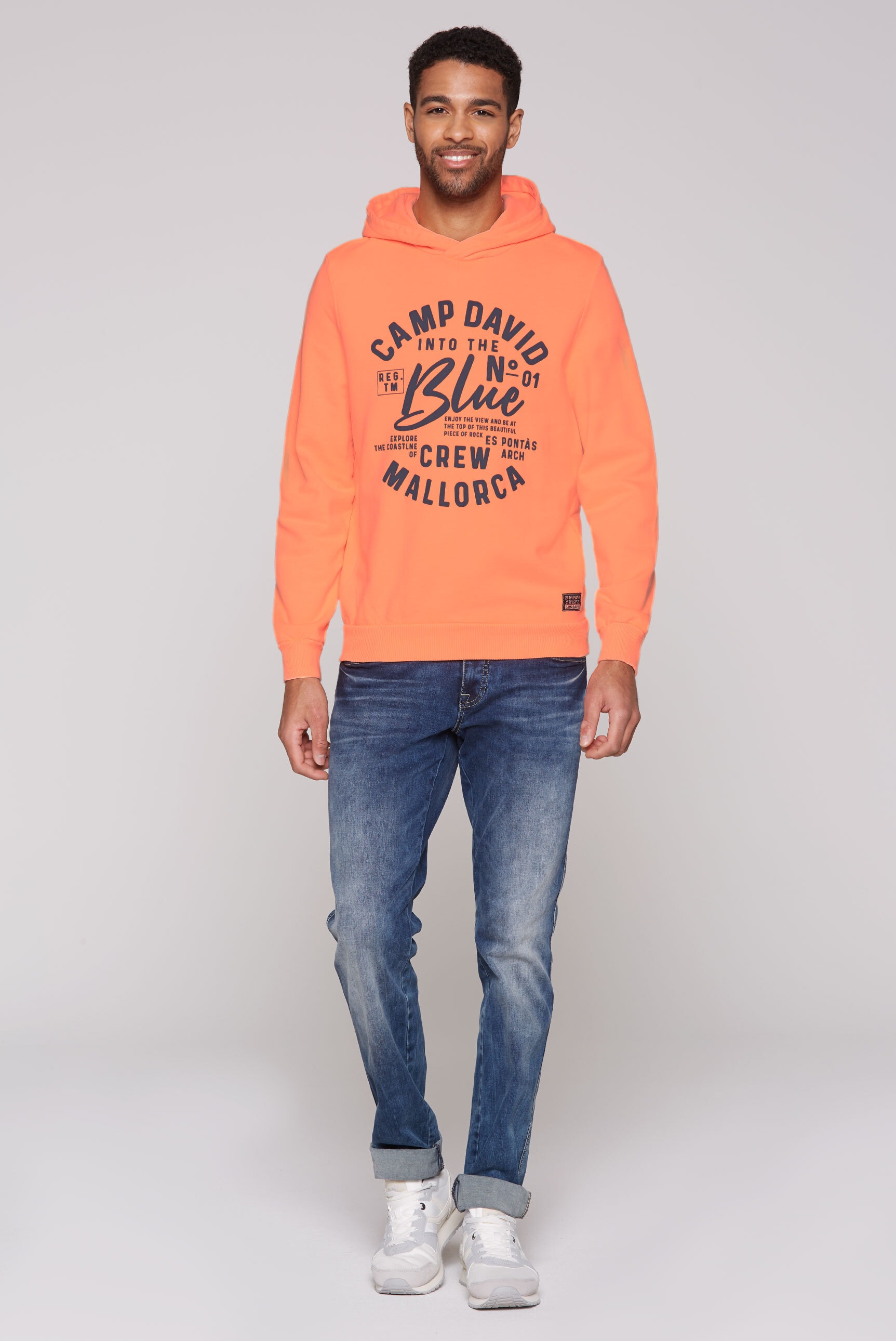 CAMP DAVID Kapuzensweatshirt, aus Baumwolle