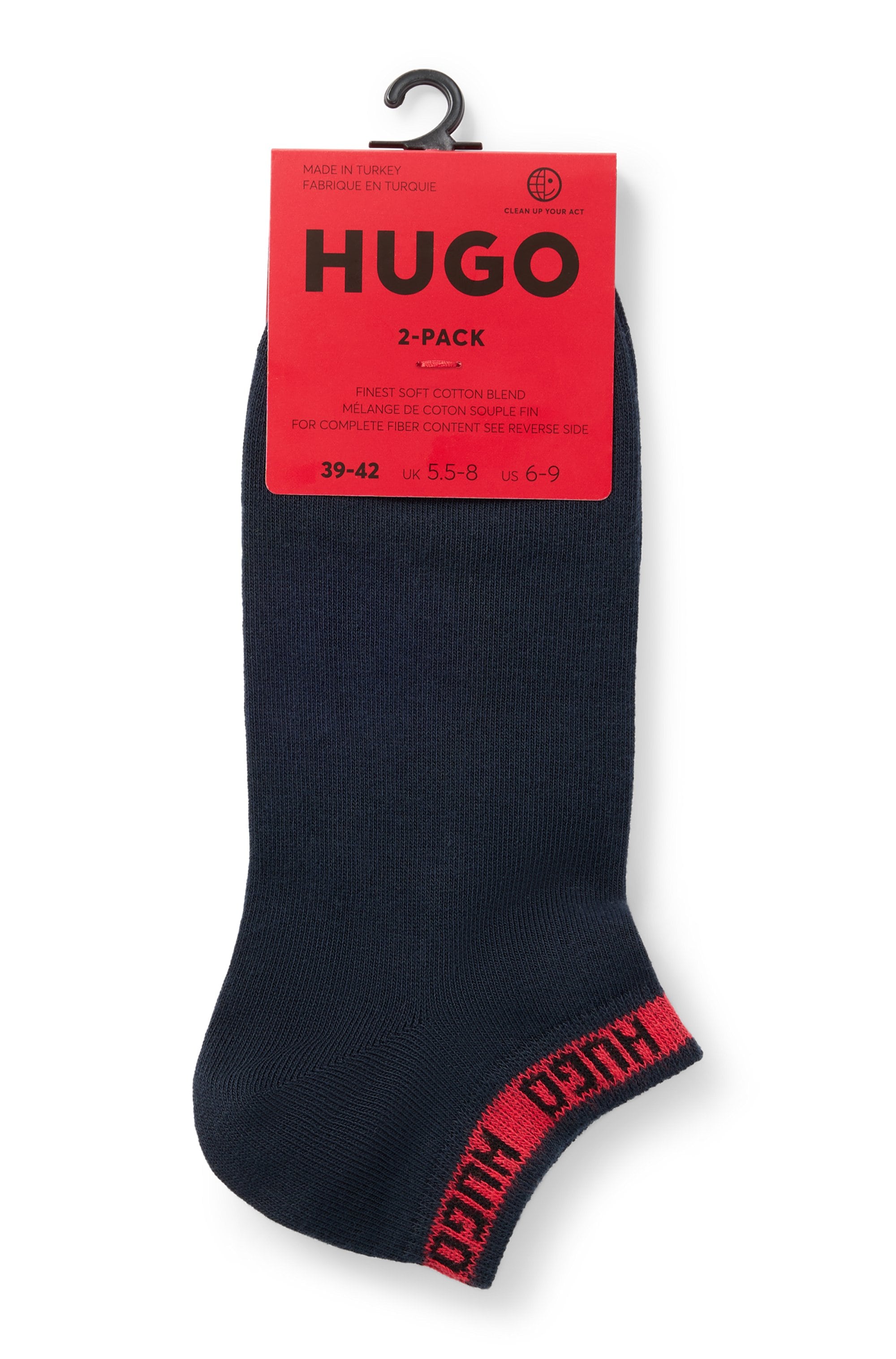 HUGO Underwear Freizeitsocken »2P AS TAPE CC« Packung, 2er Pack,  mit Logo
