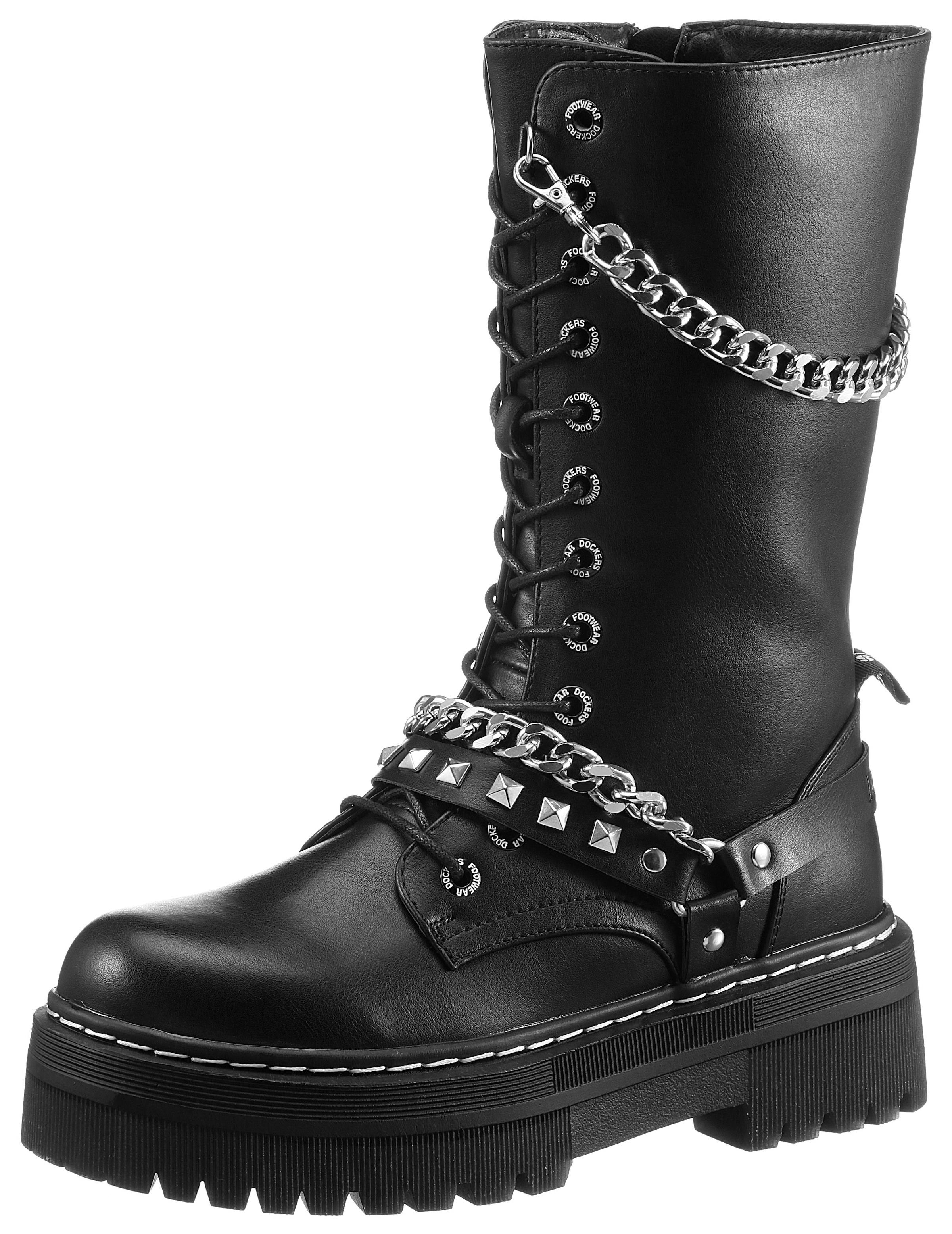 Stiefel, mit rockigen Details