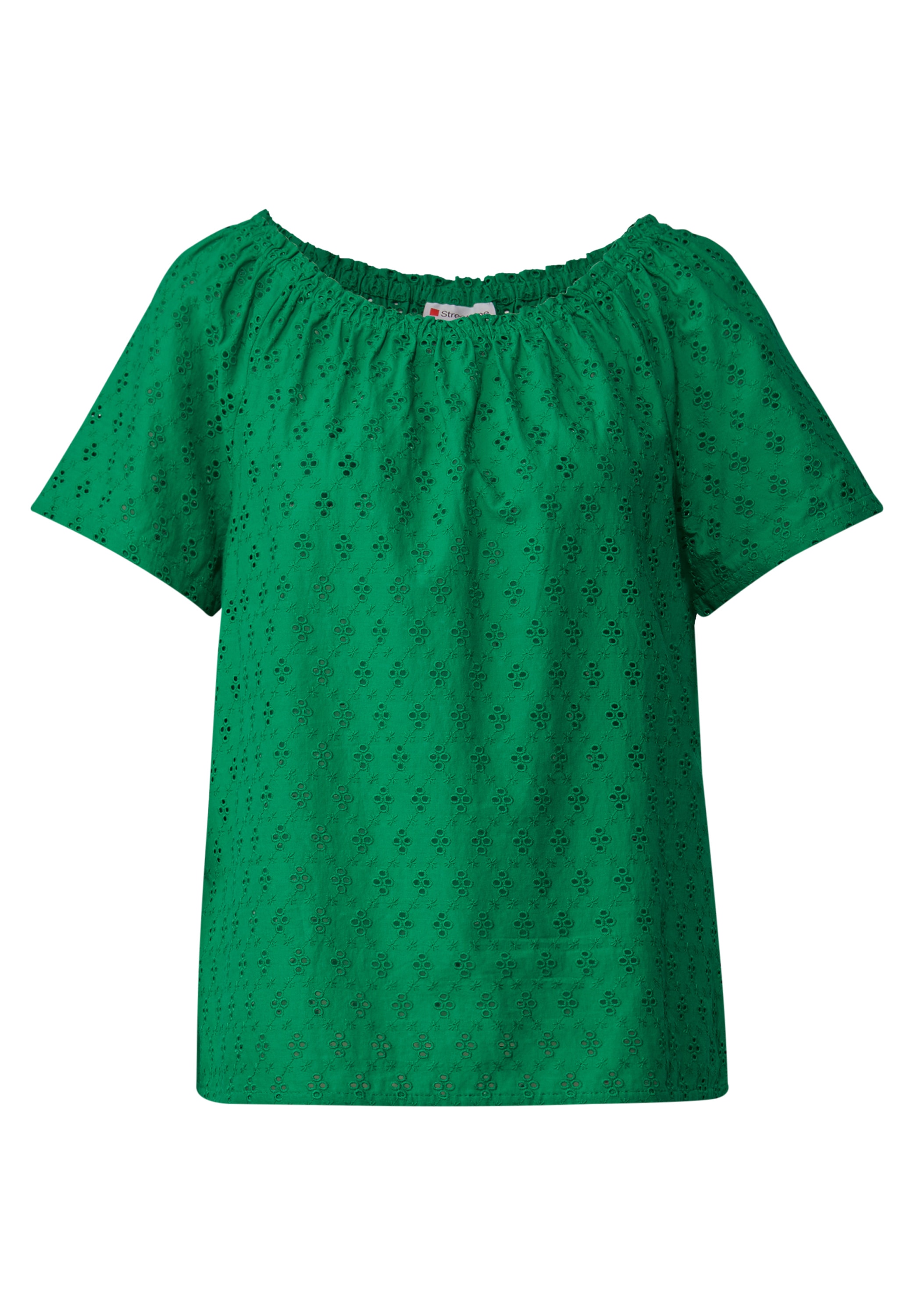 STREET ONE Carmenbluse, aus reiner Baumwolle