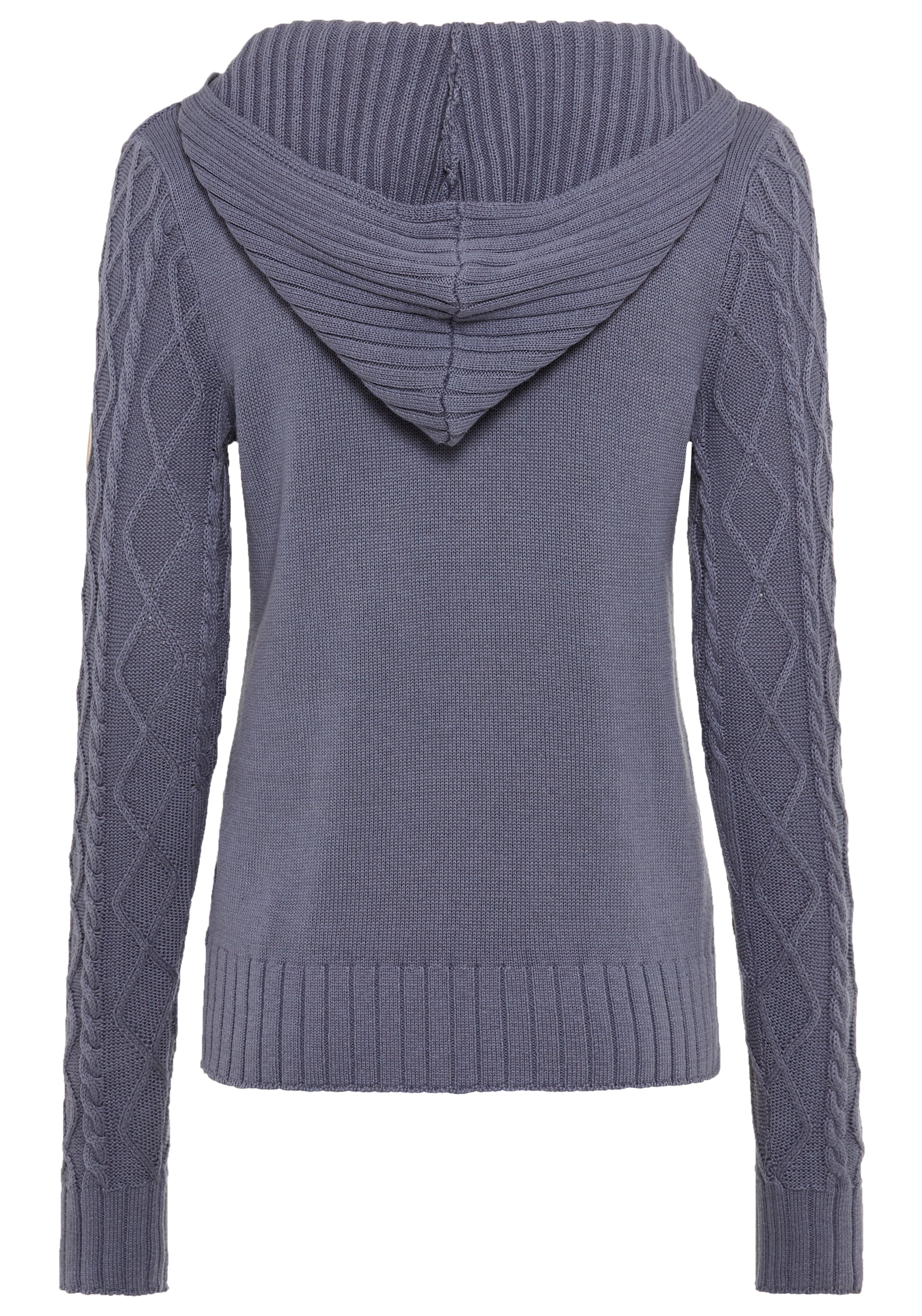 KangaROOS Kapuzenpullover, aus Zopfstrick