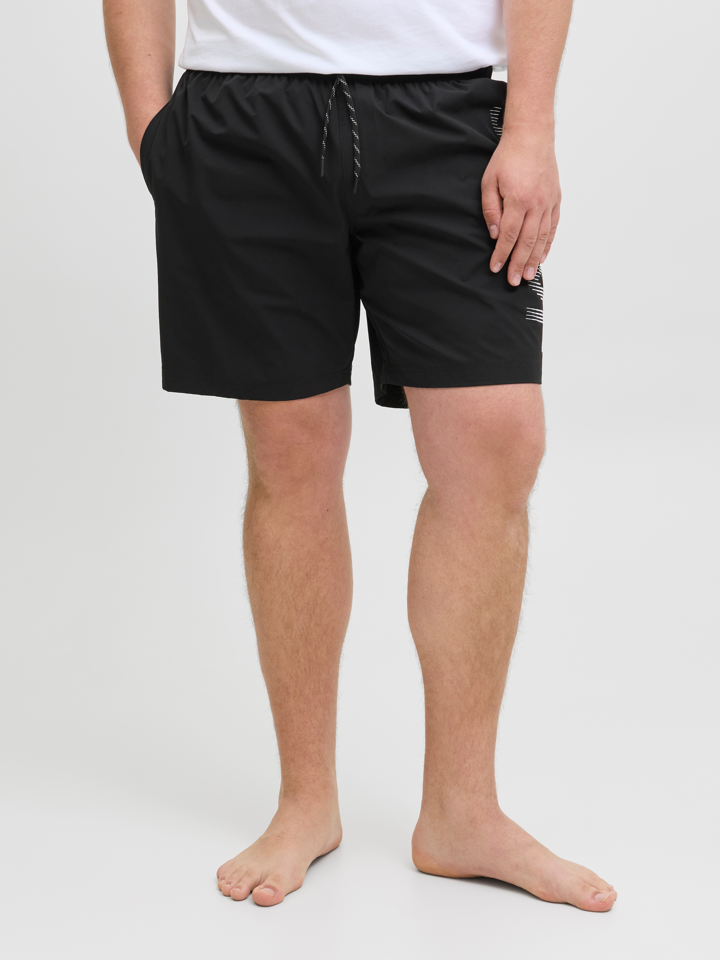 Jack&Jones Badeshorts mit Taschen Farbe schwarz Größe: W46 günstig online kaufen