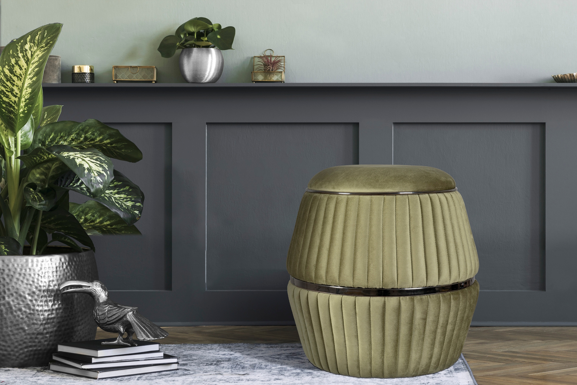 Kayoom Sitzhocker "Hocker Doric, trendiger Look, ästhetische Farbgebung, sc günstig online kaufen