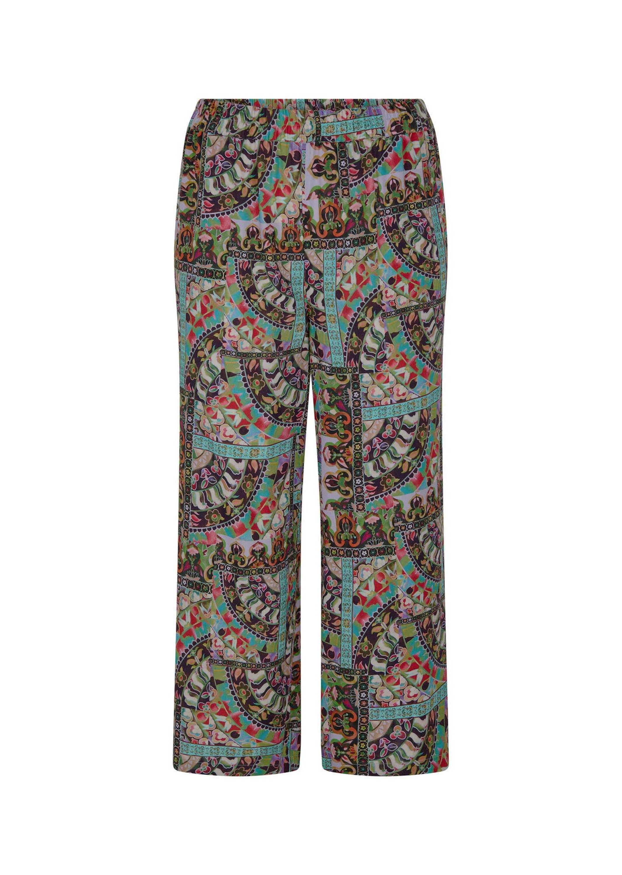 GOLDNER Schlupfhose "Weite Hose VERA mit Patch-Print" günstig online kaufen