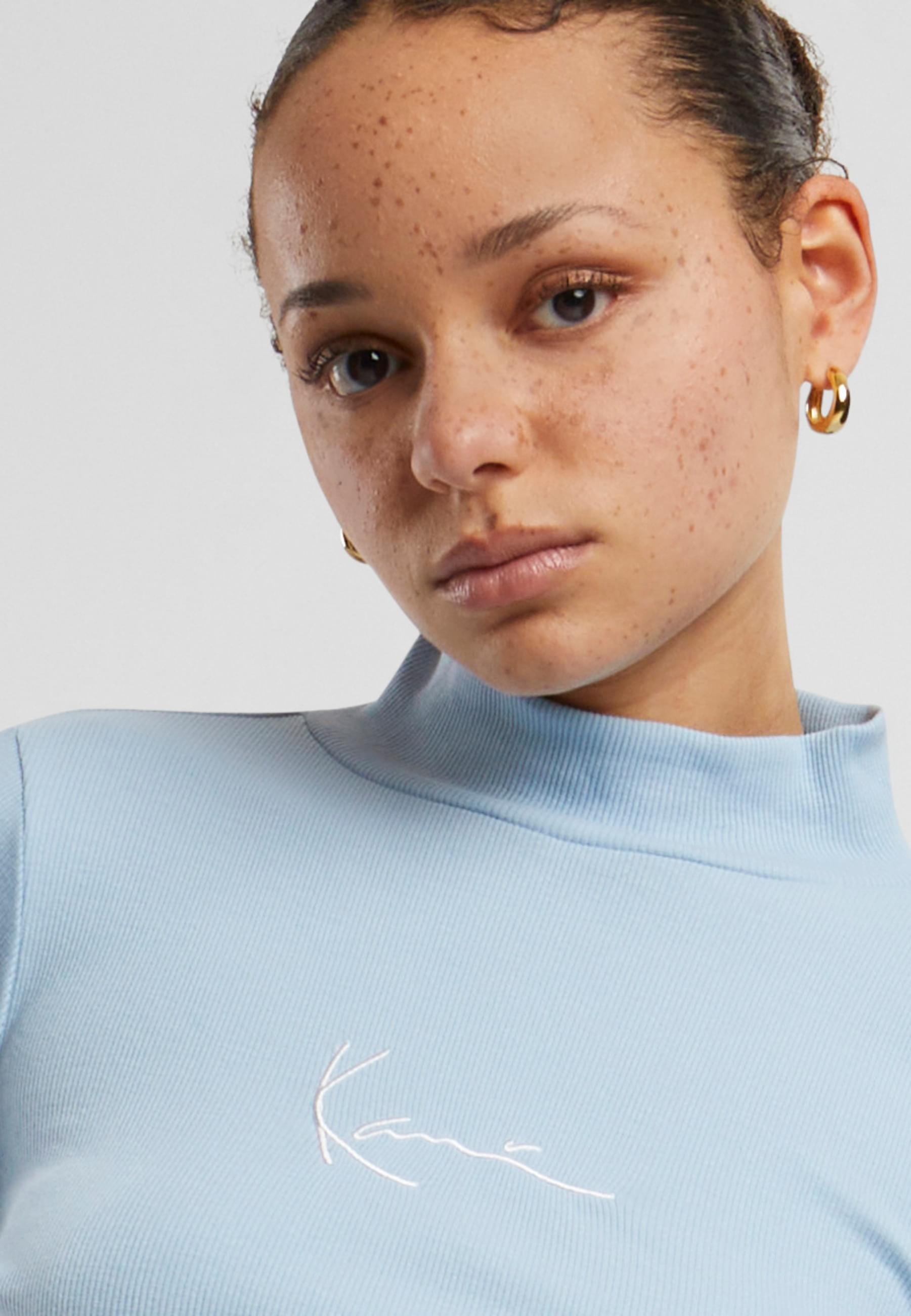 Karl Kani Longsleeve »Karl Kani Damen KW213-063-1 Small Signature Rip Turtle Neck«, (1 tlg.)