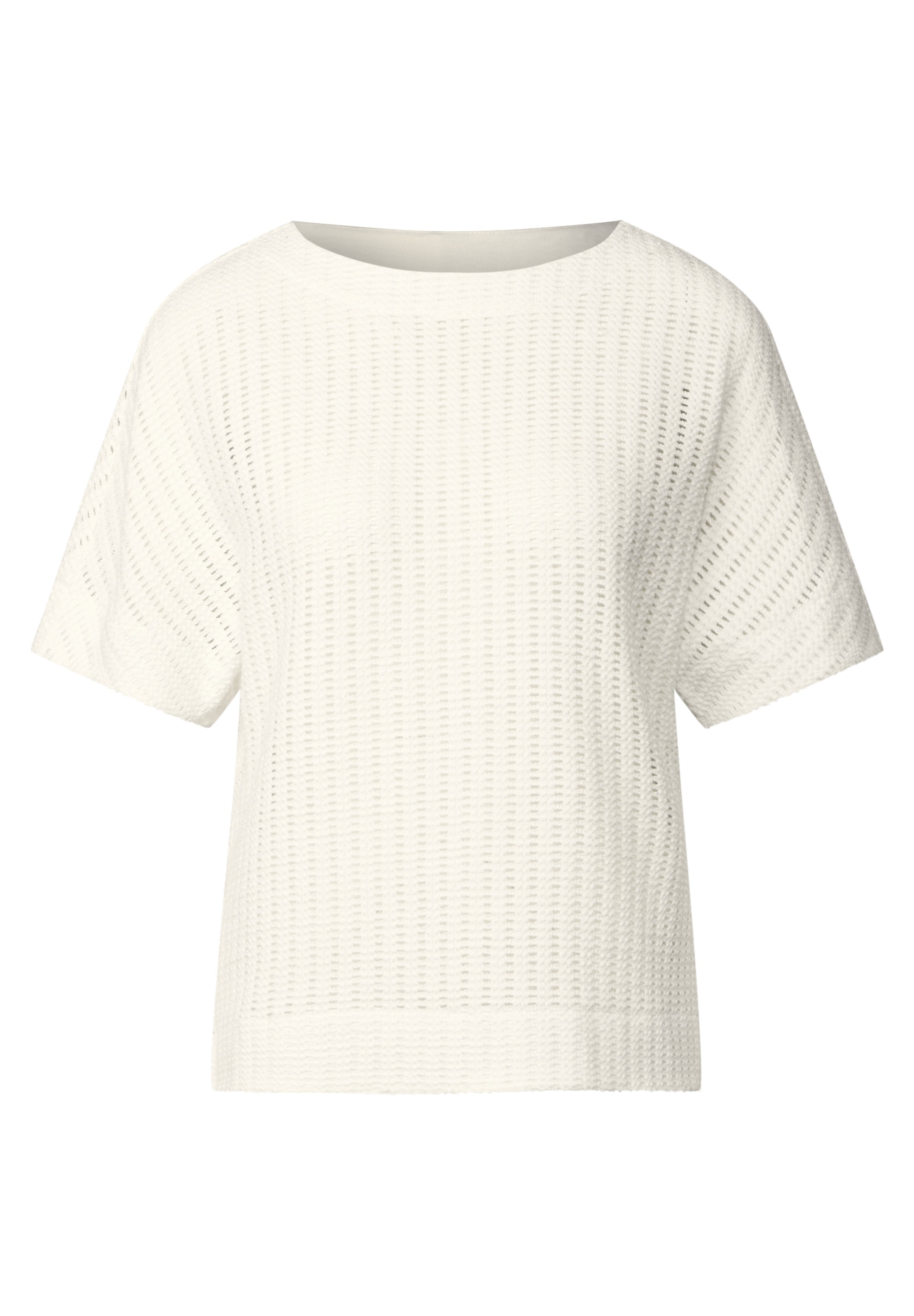 STREET ONE STUDIO T-Shirt, aus Baumwolle mit Stretchante