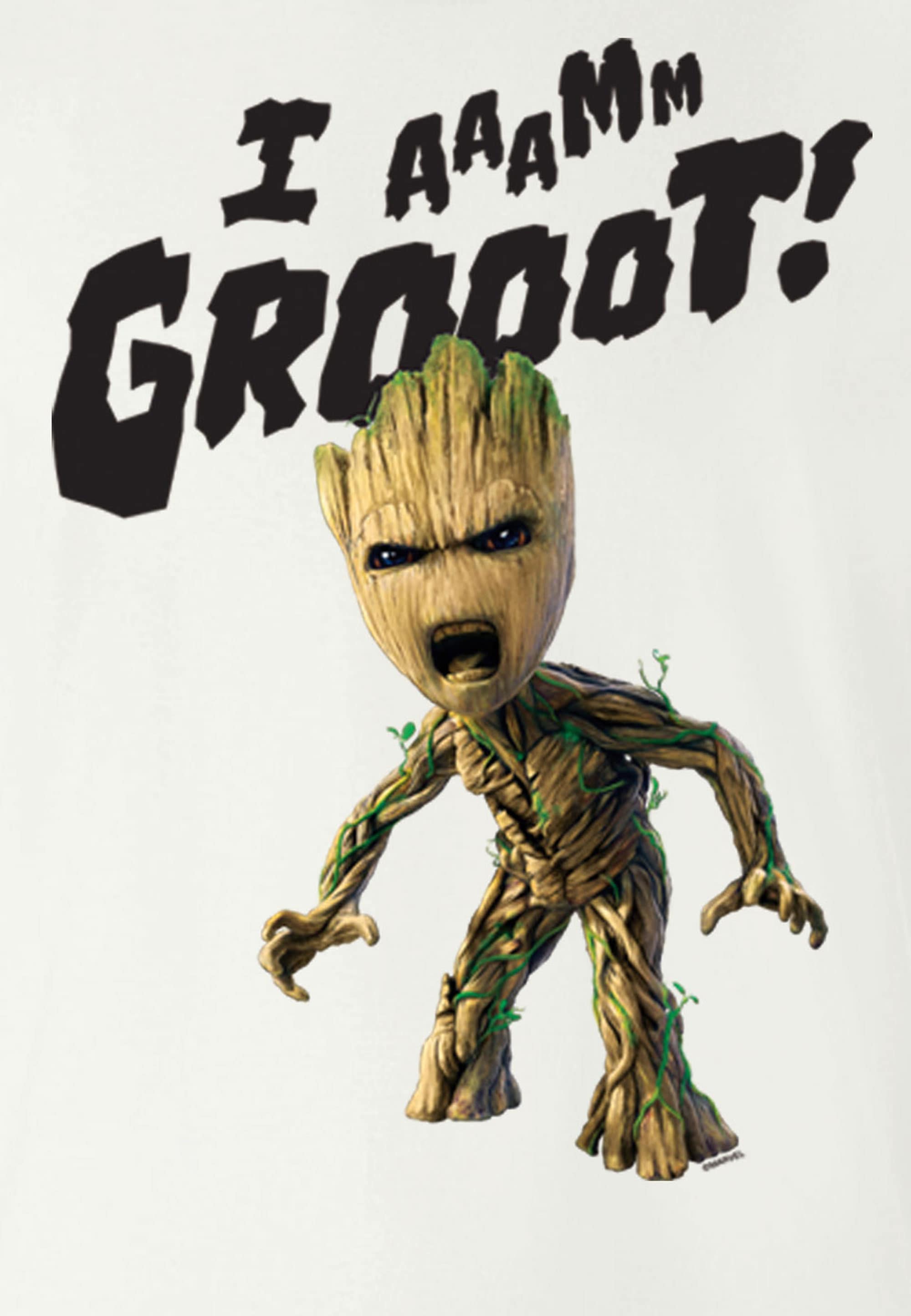 LOGOSHIRT T-Shirt Galaxy Groot-Frontprint kaufen - mit online the | BAUR of »Guardians Groot«