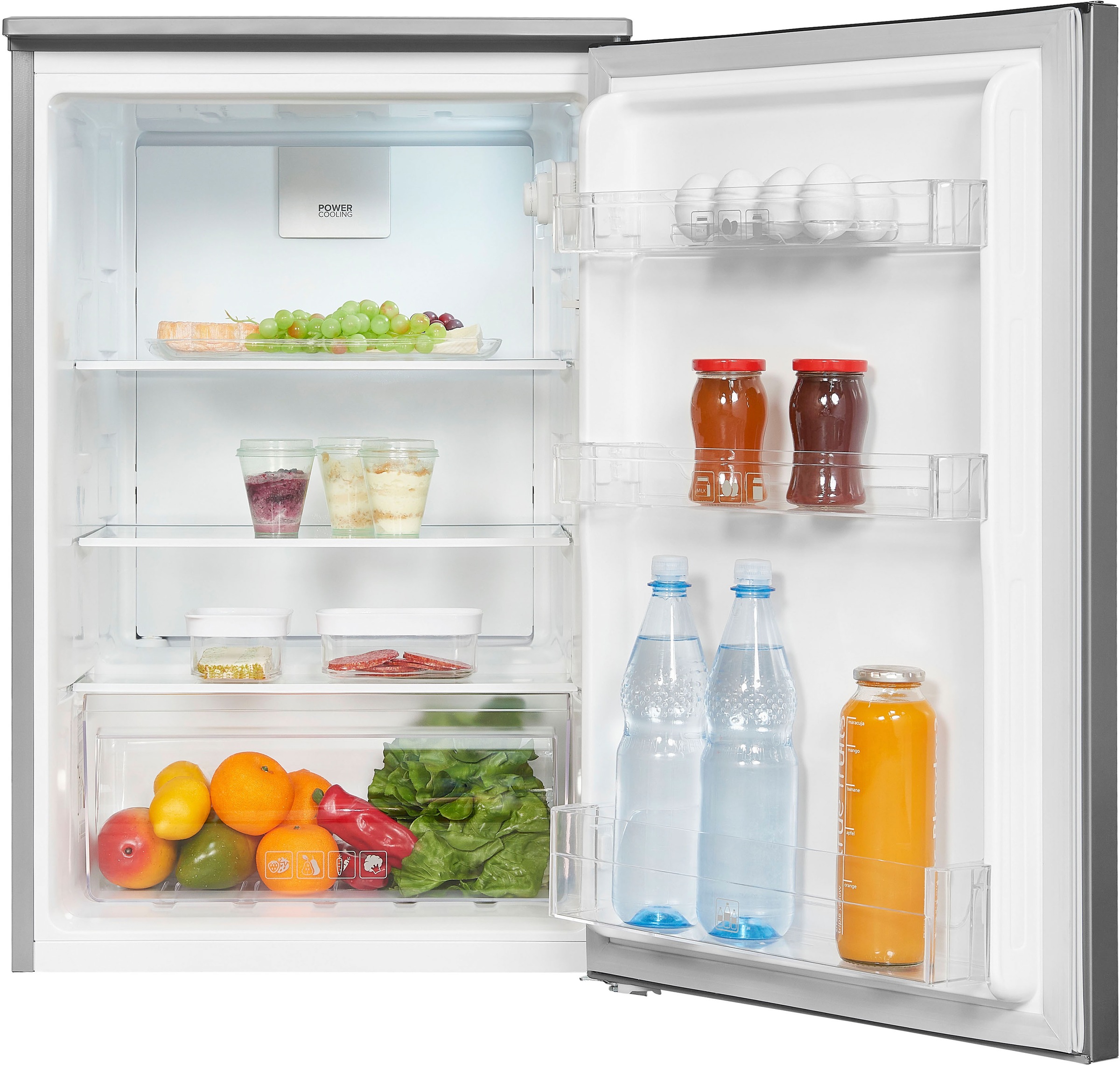 exquisit Kühlschrank, breit online 85,5 KS15-V-040D inoxlook, hoch, BAUR | 54,5 cm bestellen cm