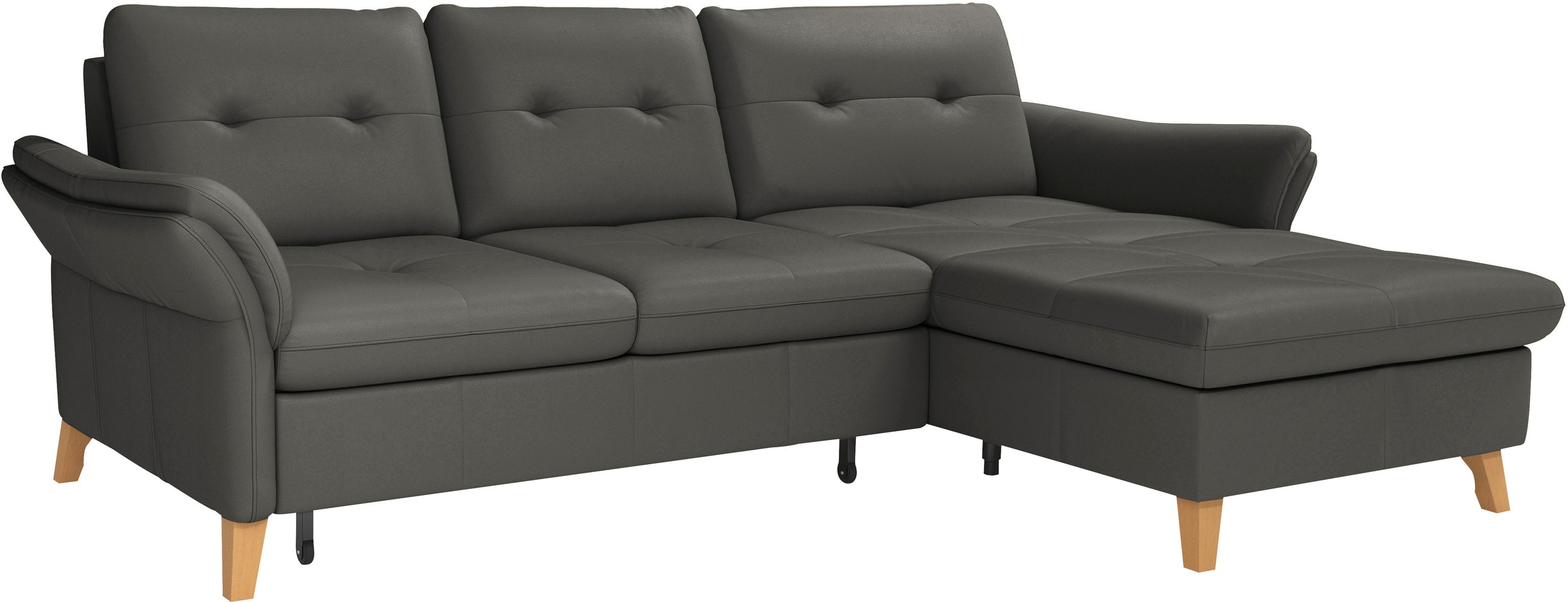 sit&more Ecksofa »Göteborg«, Sitztiefenverstellung und Federkern, wahlweise mit Bettfunktion
