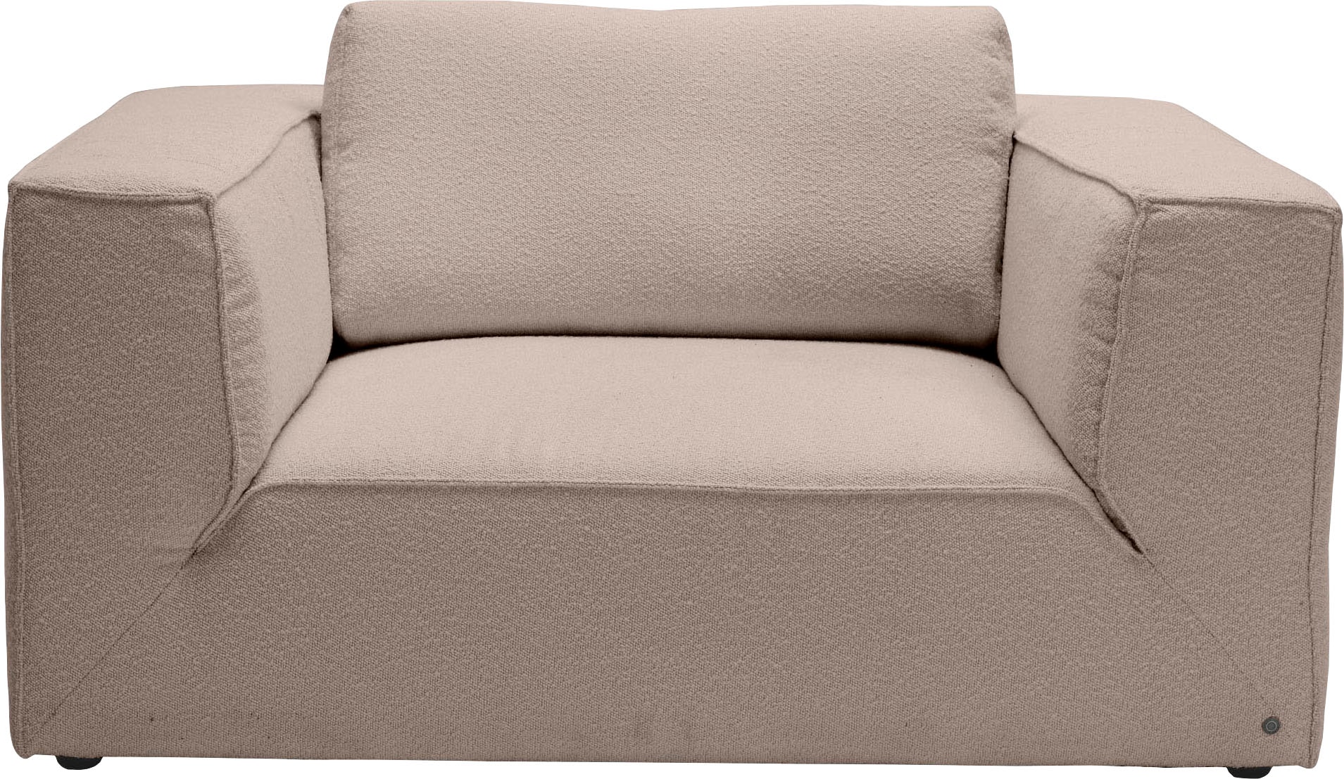 TOM TAILOR HOME Loveseat "BIG CUBE STYLE", mit bequemen Stegkissen, extra große Sitztiefe, Breite 147 cm