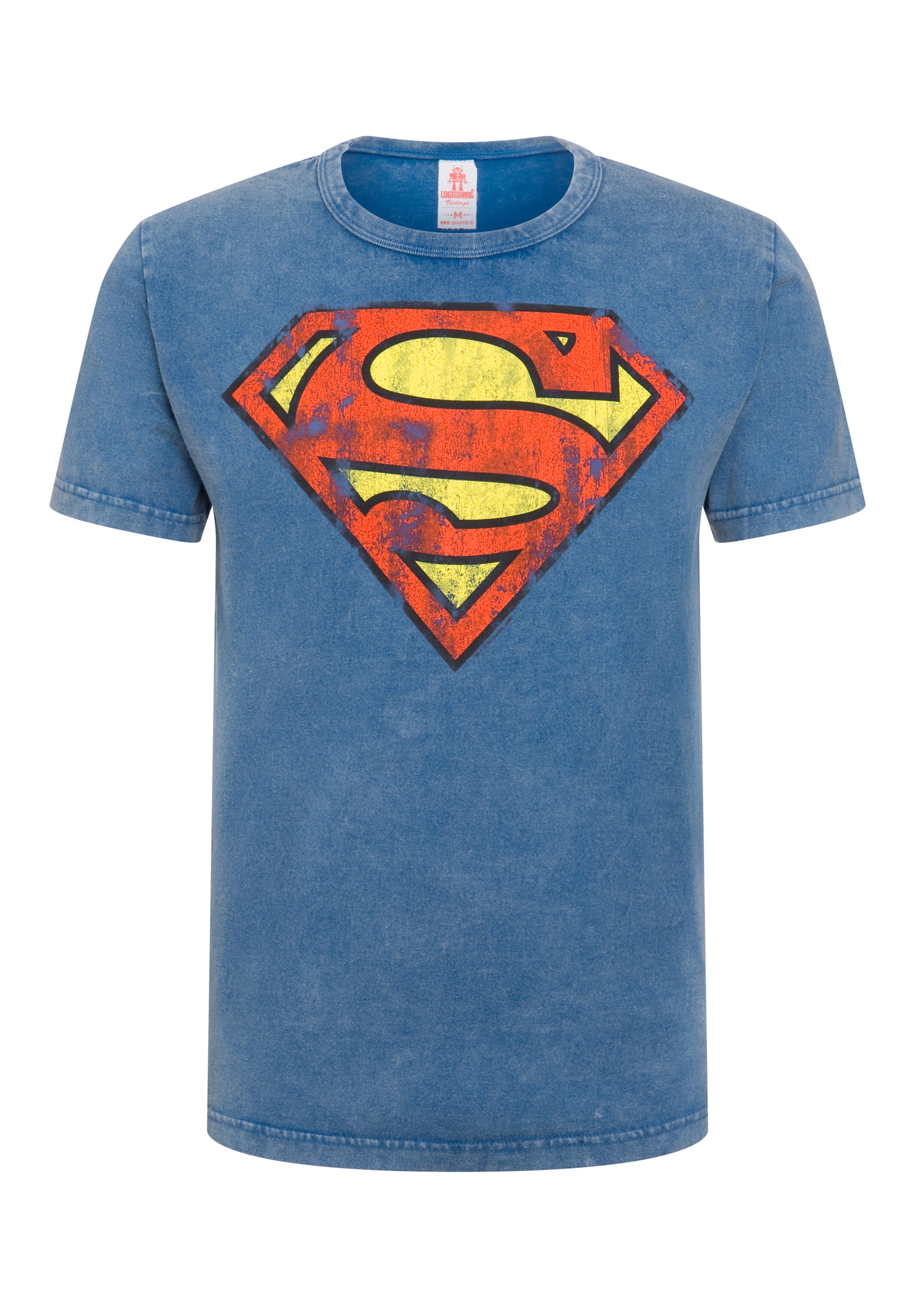 LOGOSHIRT – lizenziertem Print mit Superman« Comics T-Shirt »DC