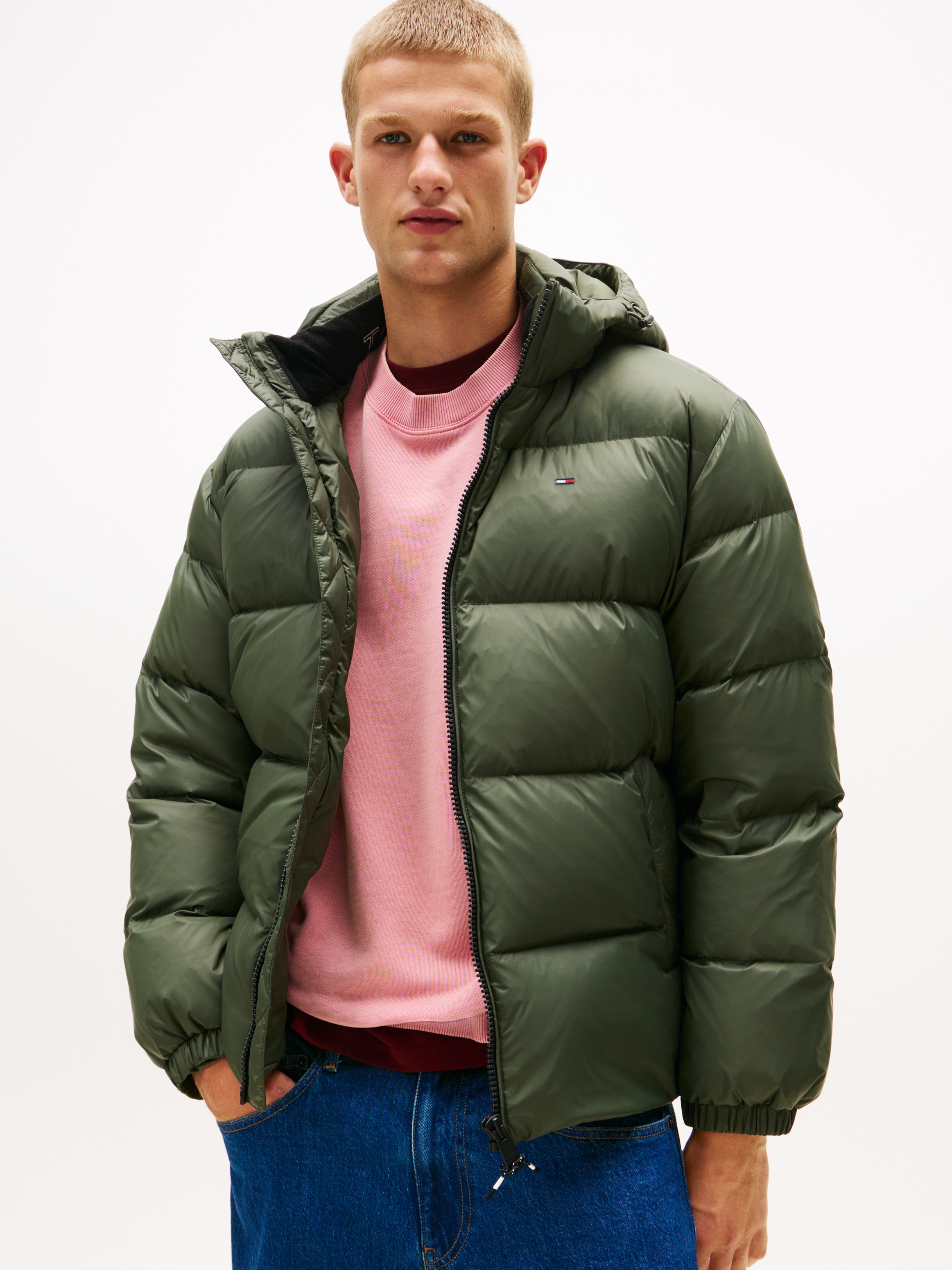Tommy Jeans Steppjacke "TJM ESSENTIAL DOWN JACKET EXT", mit Kapuze, Übergan günstig online kaufen