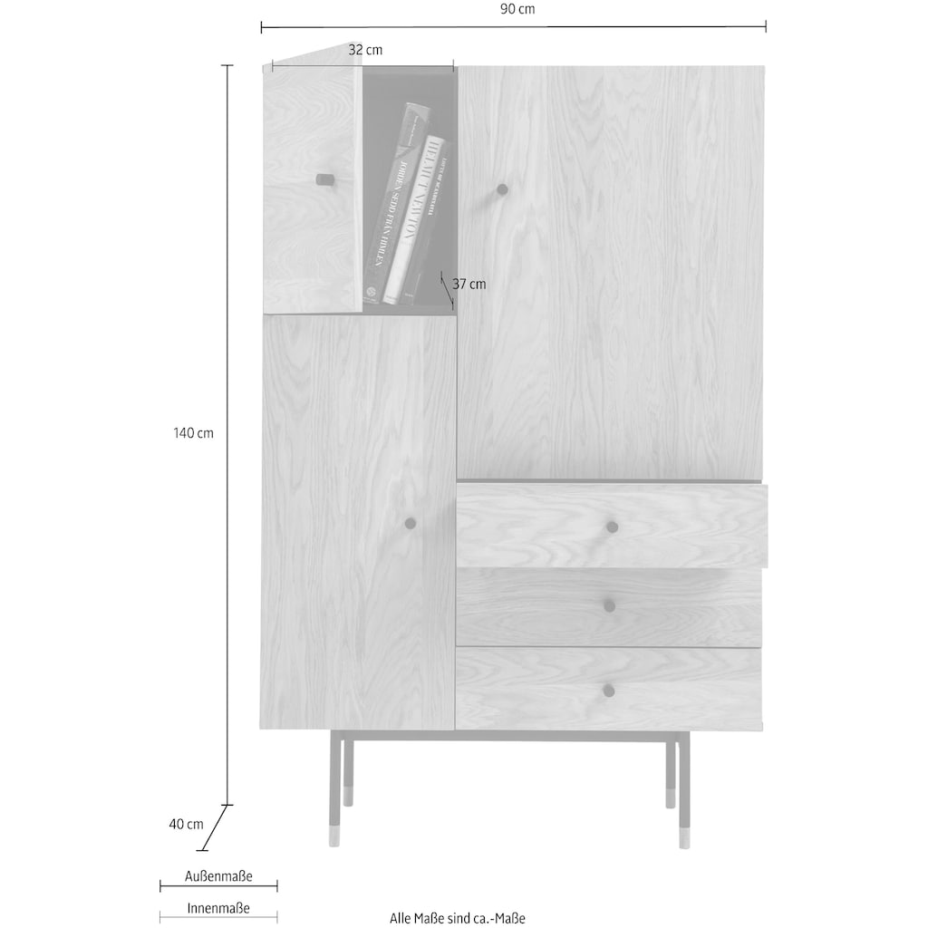 Woodman Highboard »Daniel«