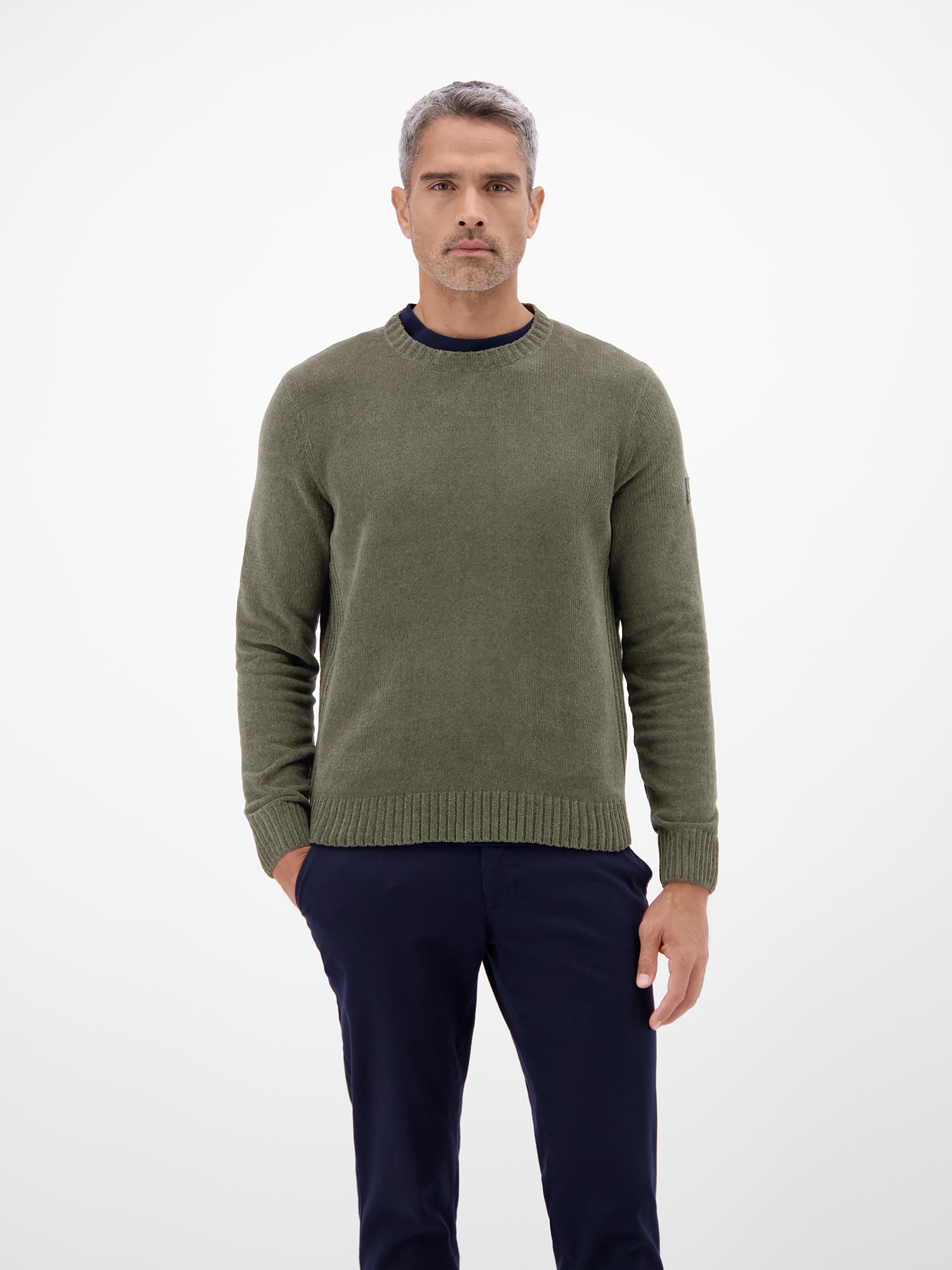 LERROS langarm und mit breiten Strickbündchen